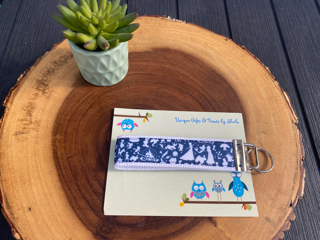 Disney Silhouette Keychain; Keyfob