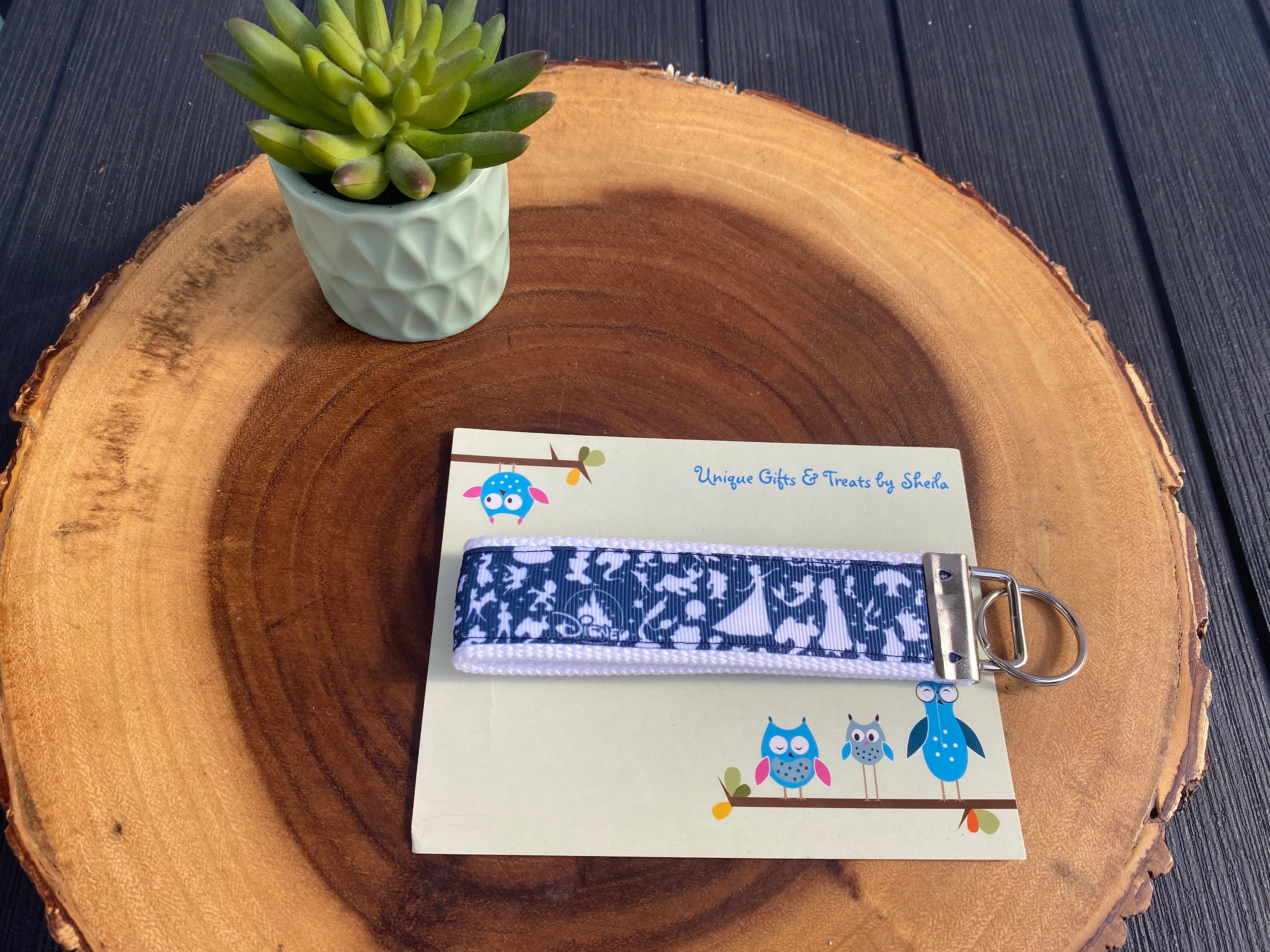 Disney Silhouette Keychain; Keyfob