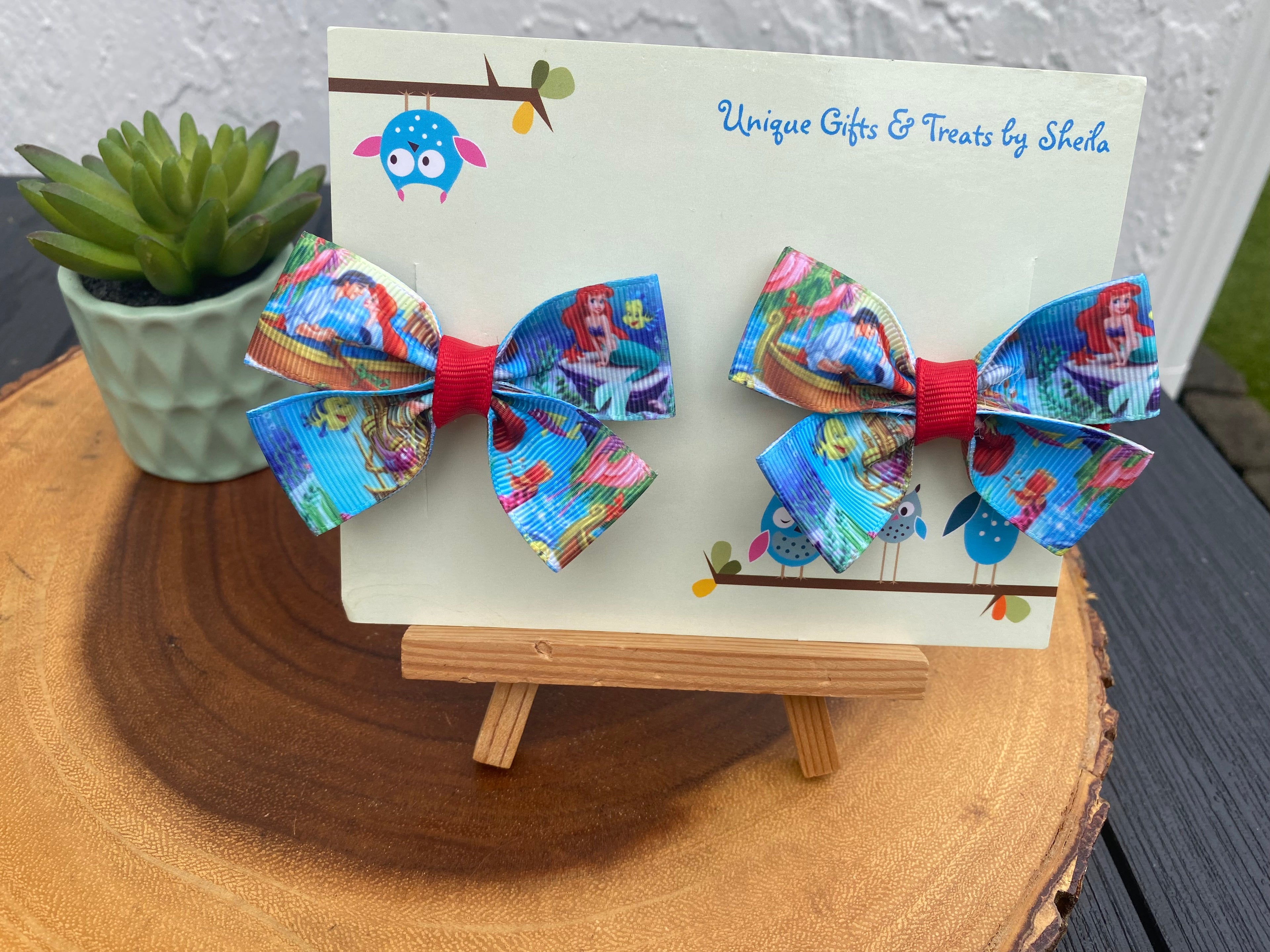 Little Mermaid; Ariel Hairbows