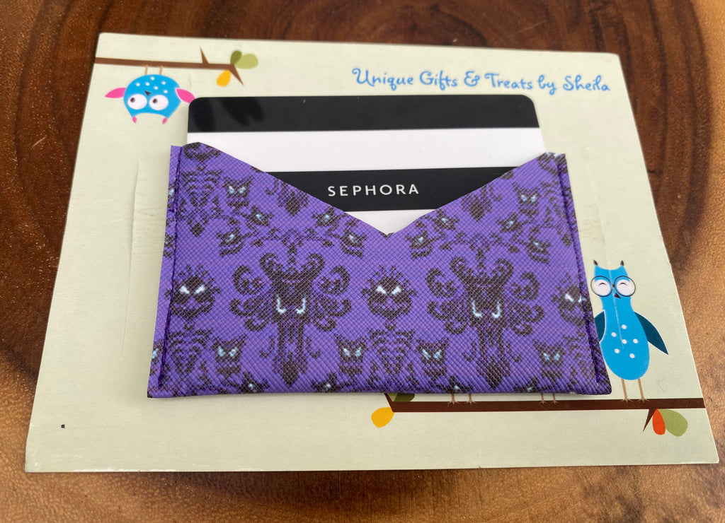 Haunted Mansion Wallpaper Gift Card Holder