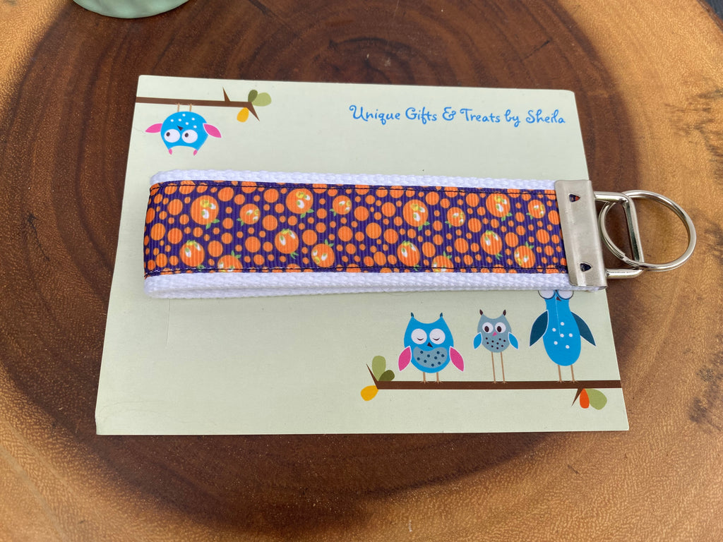 Orange Bird Keychain; Keyfob