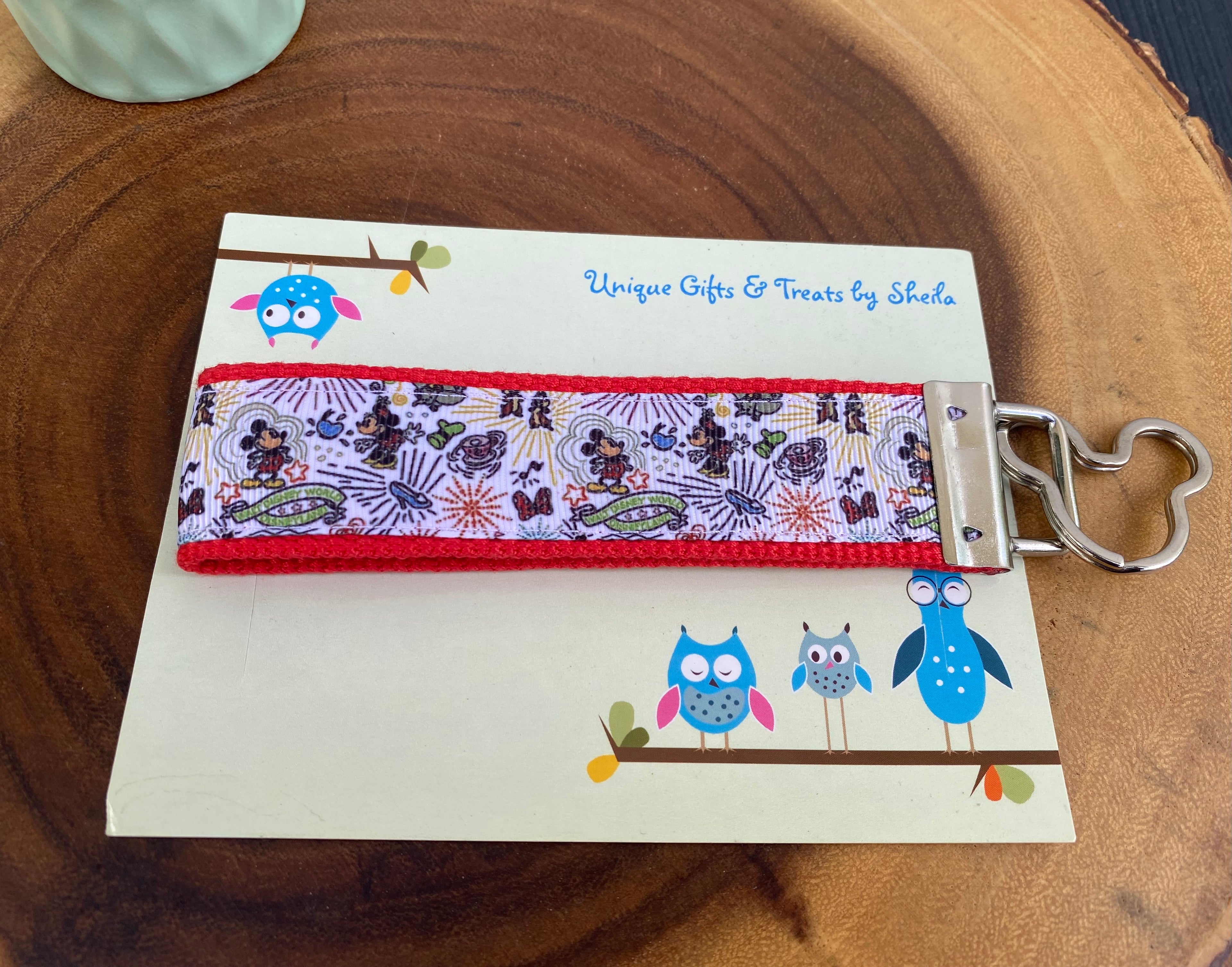 Disney Dooney Sketch Print Keychain; Keyfob