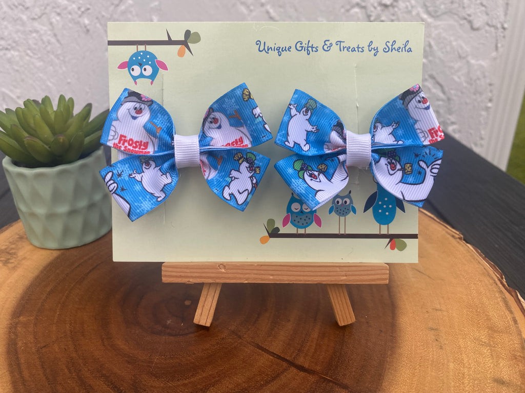 Frosty the Snowman Hairbows