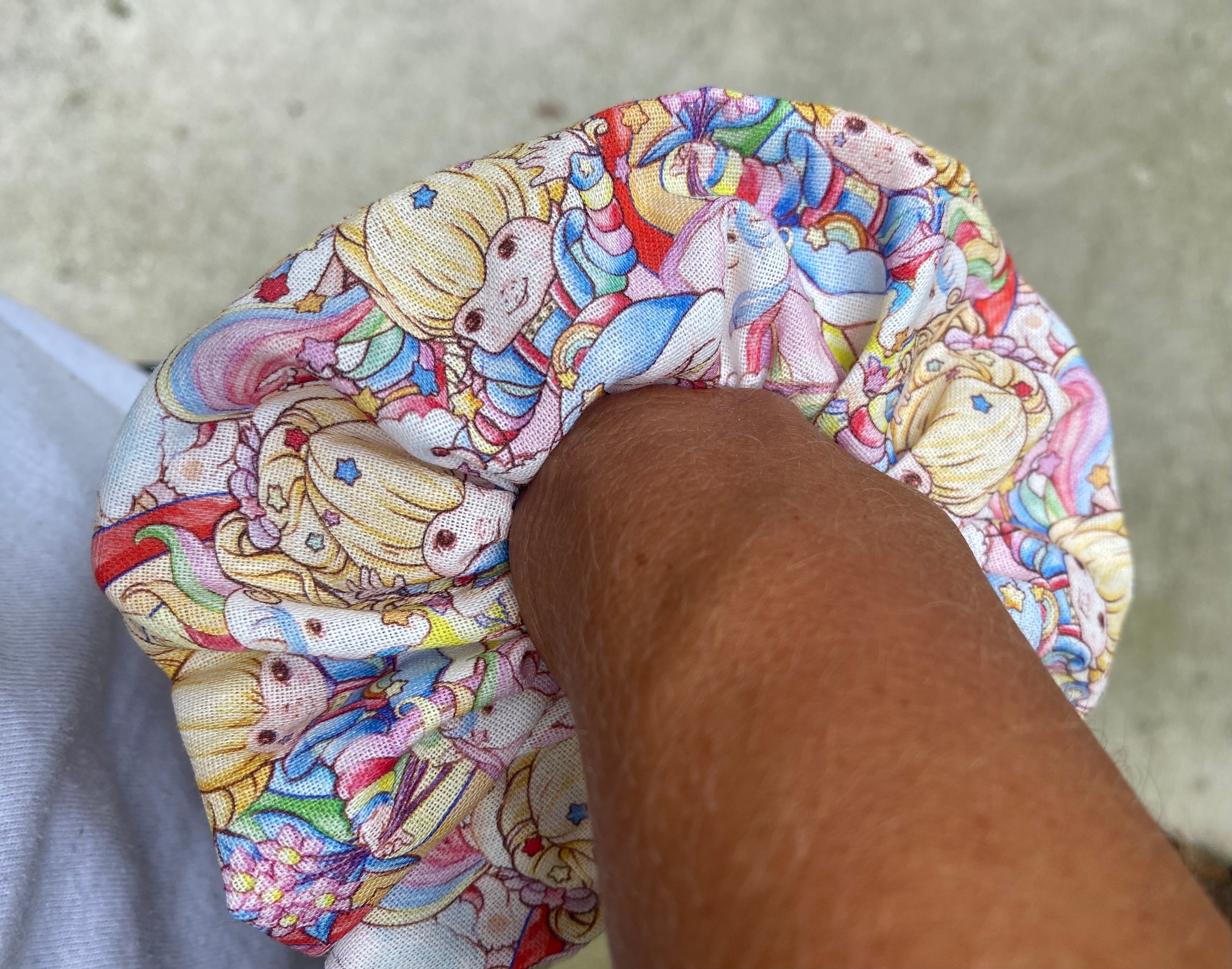 Rainbow Doll Scrunchie