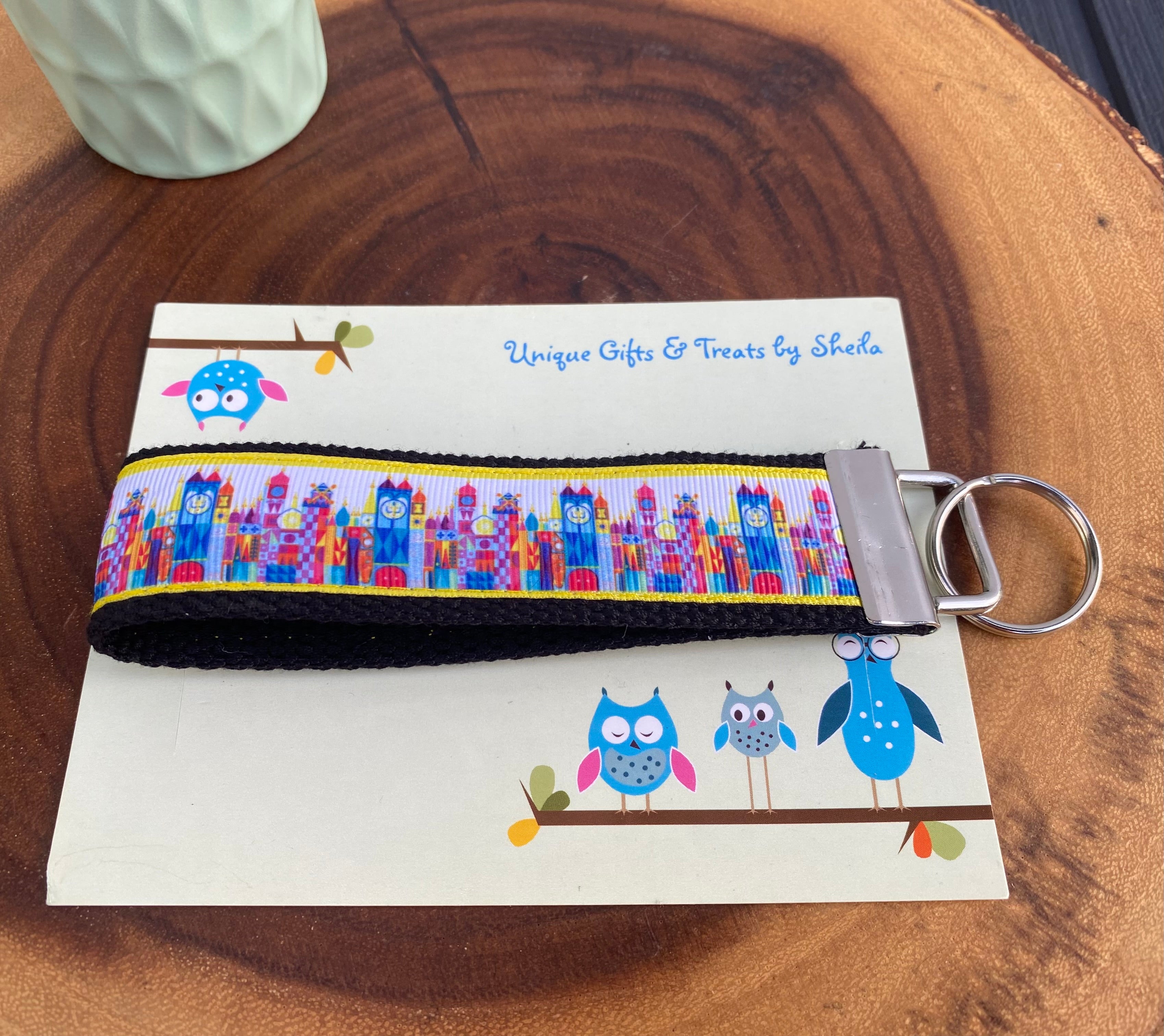 Small World Keychain; Keyfob