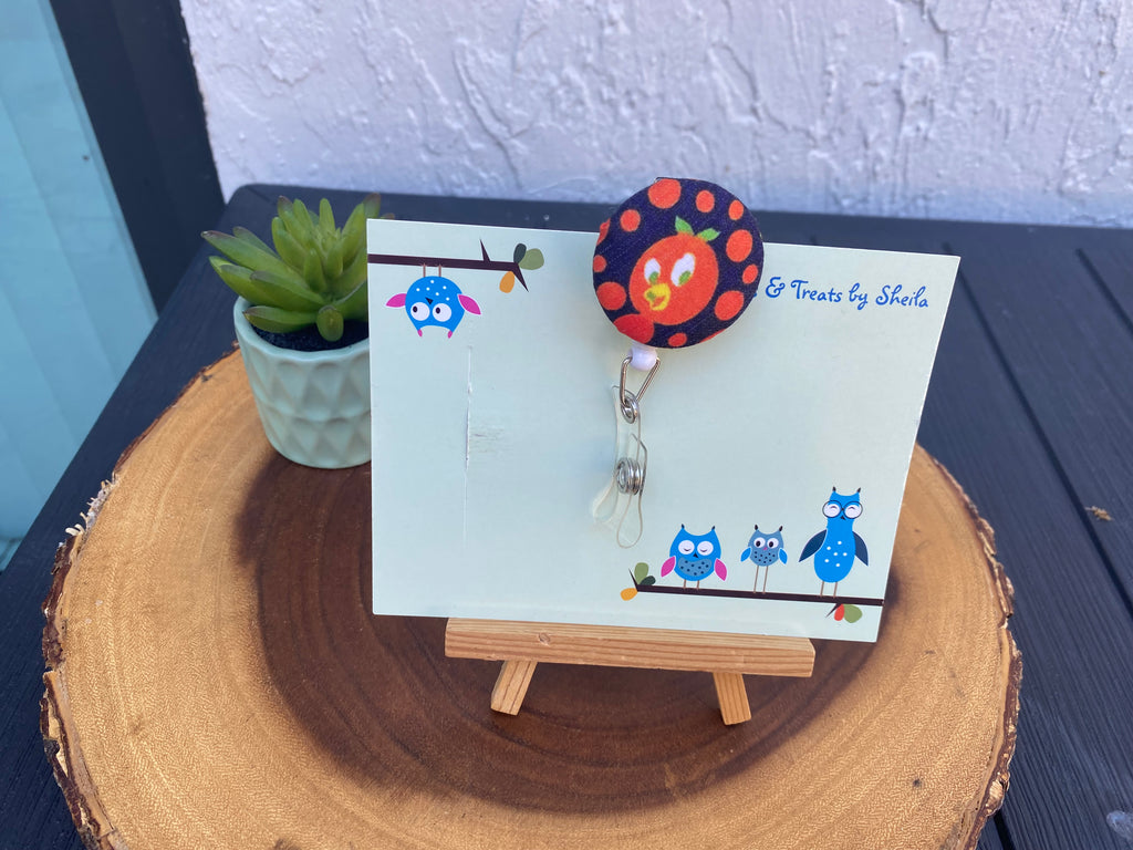 Orange Bird Badge Reel