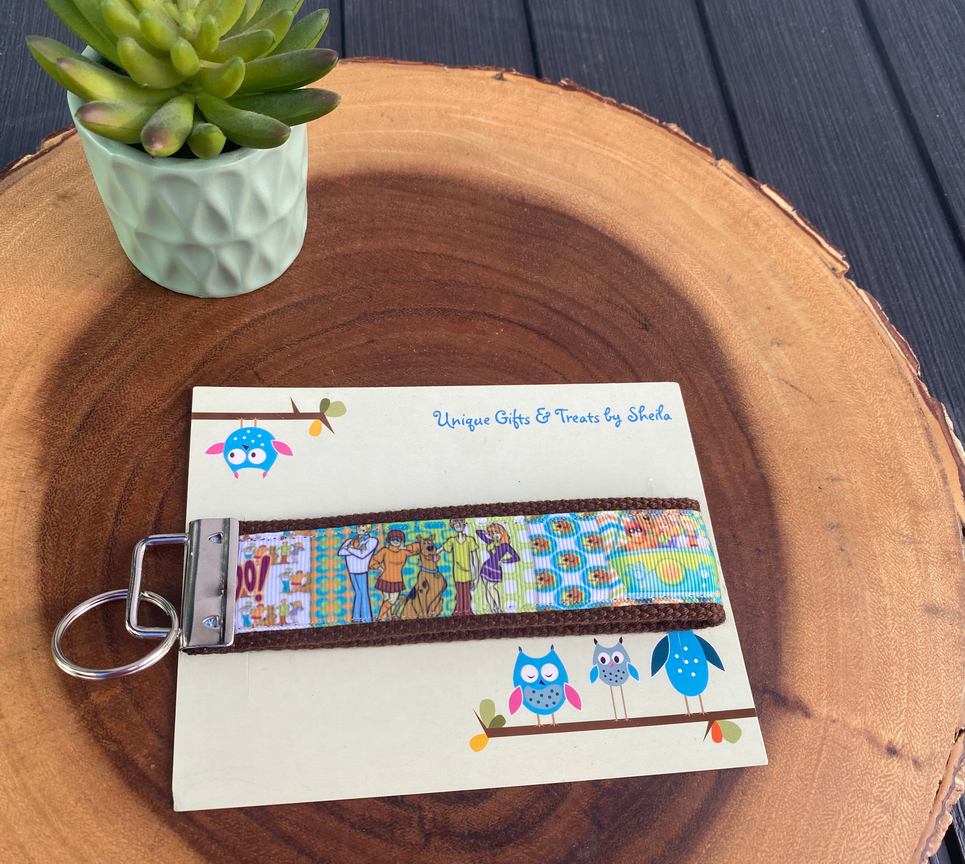 Hippie Dog and Gang Keychain; Keyfob