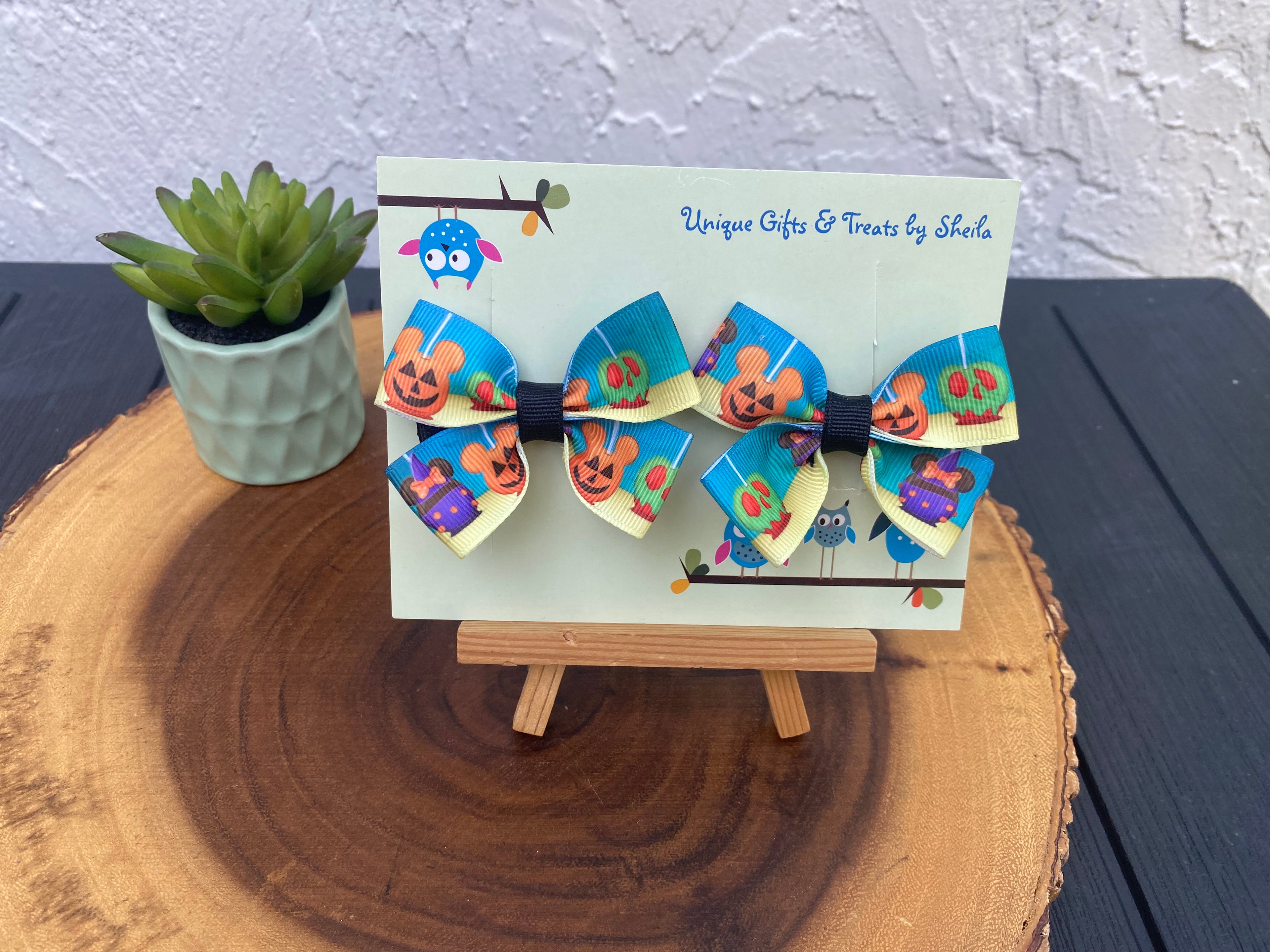 Disney Halloween Candy Apples Hairbows
