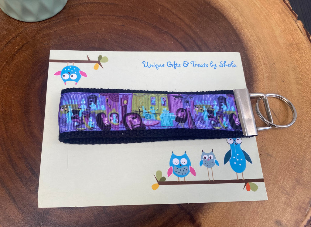 Haunted Mansion Ride Scenes Keychain;Keyfob