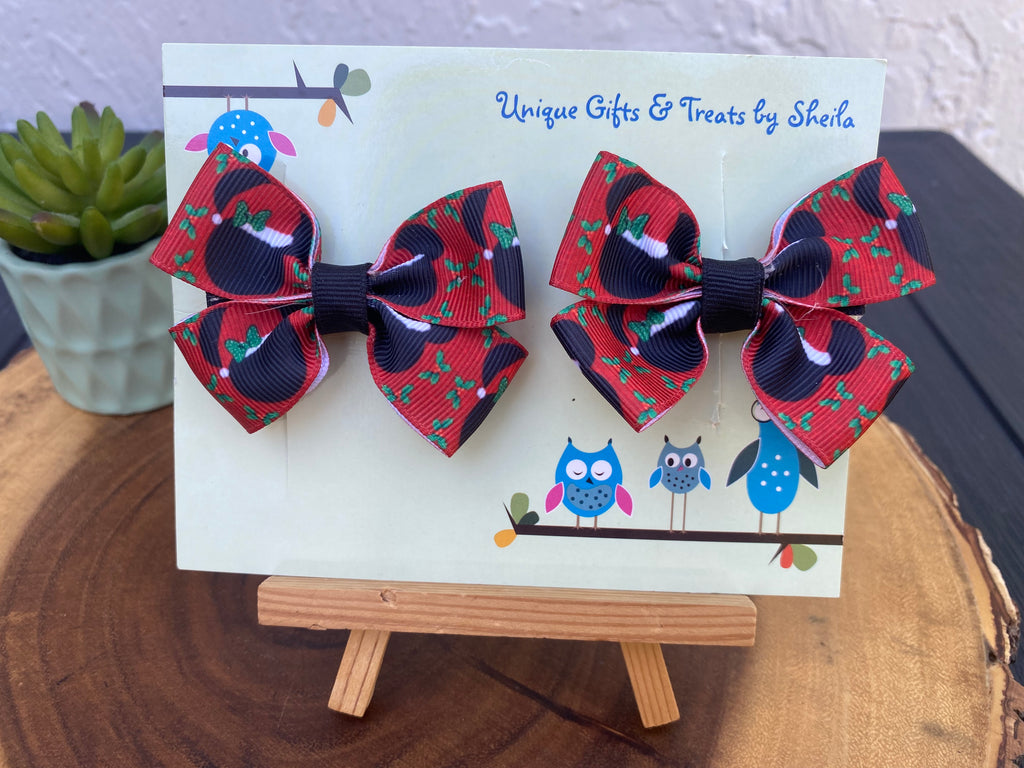 Mickey and Minnie Christmas Hairbows