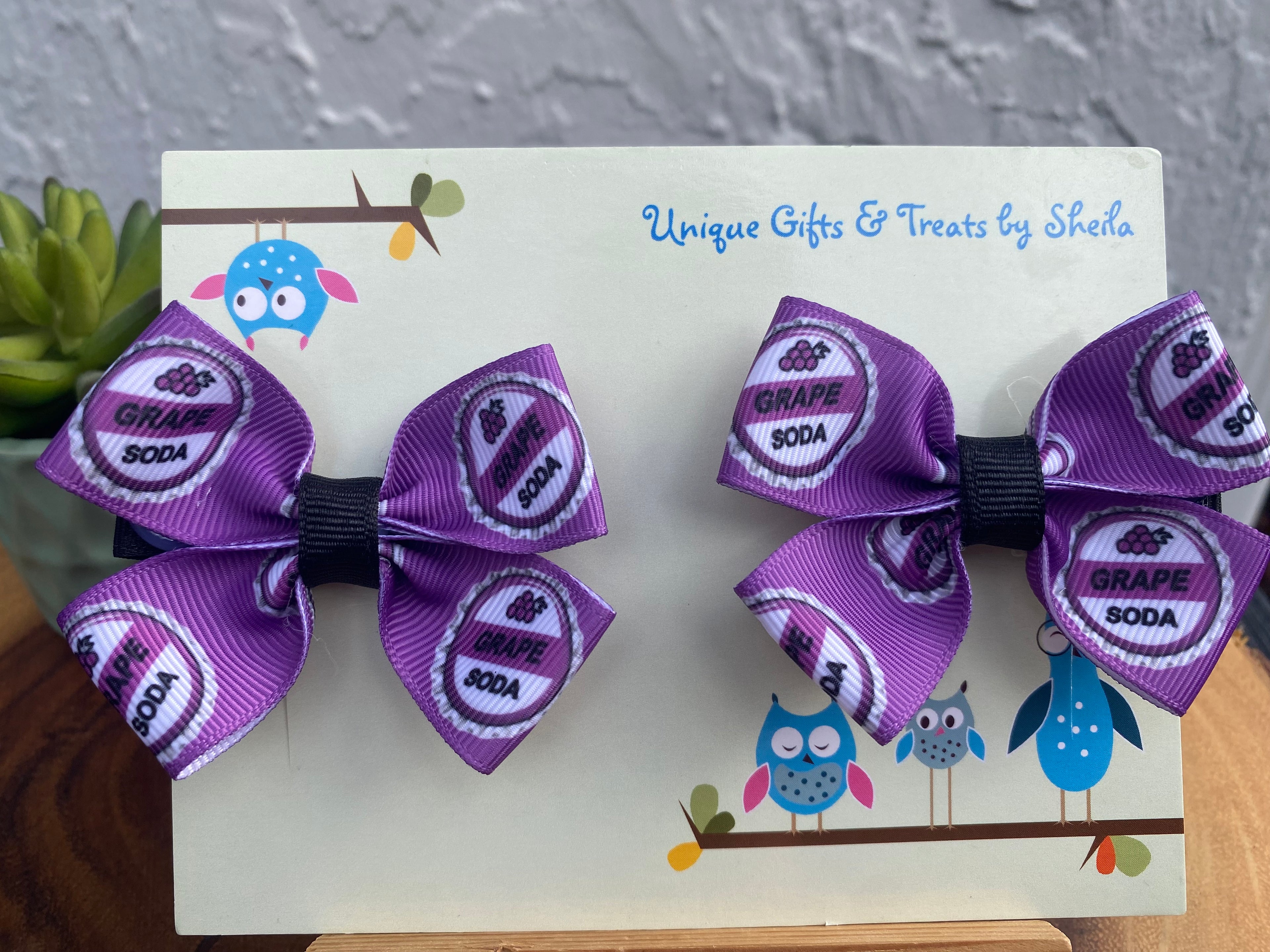 Disney Up; Grape Soda Badge Hairbows