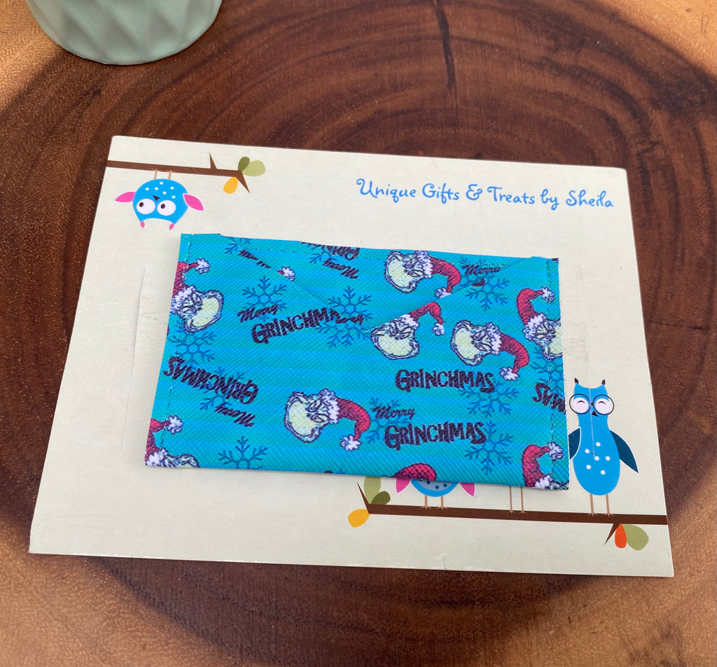 Green Christmas Monster Gift Card Holder