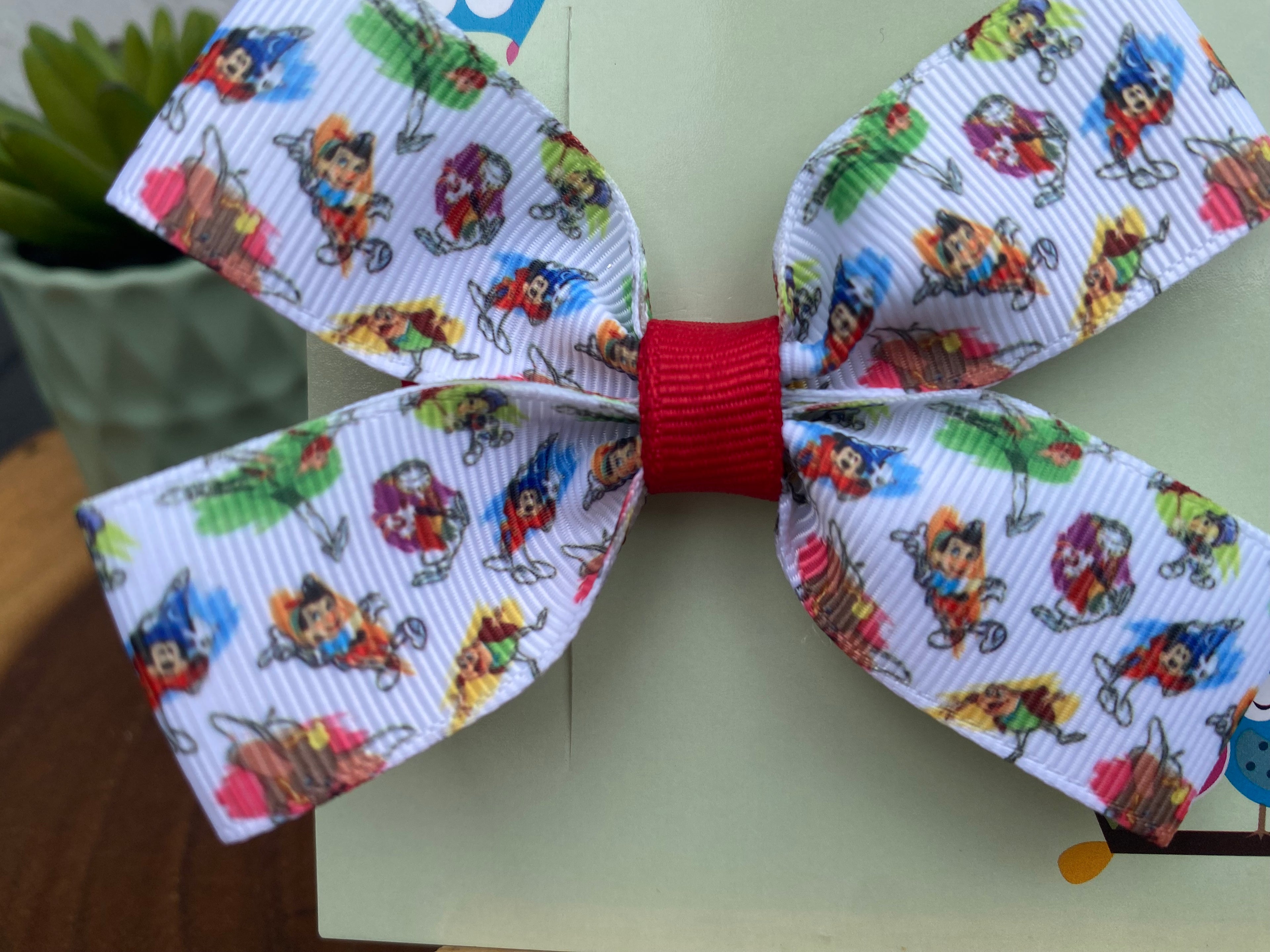 Disney Ink and Paint Hairbow