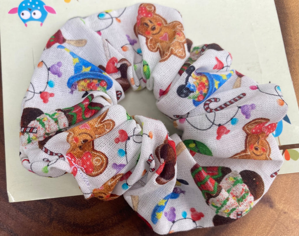 Disney Christmas Snacks Scrunchie