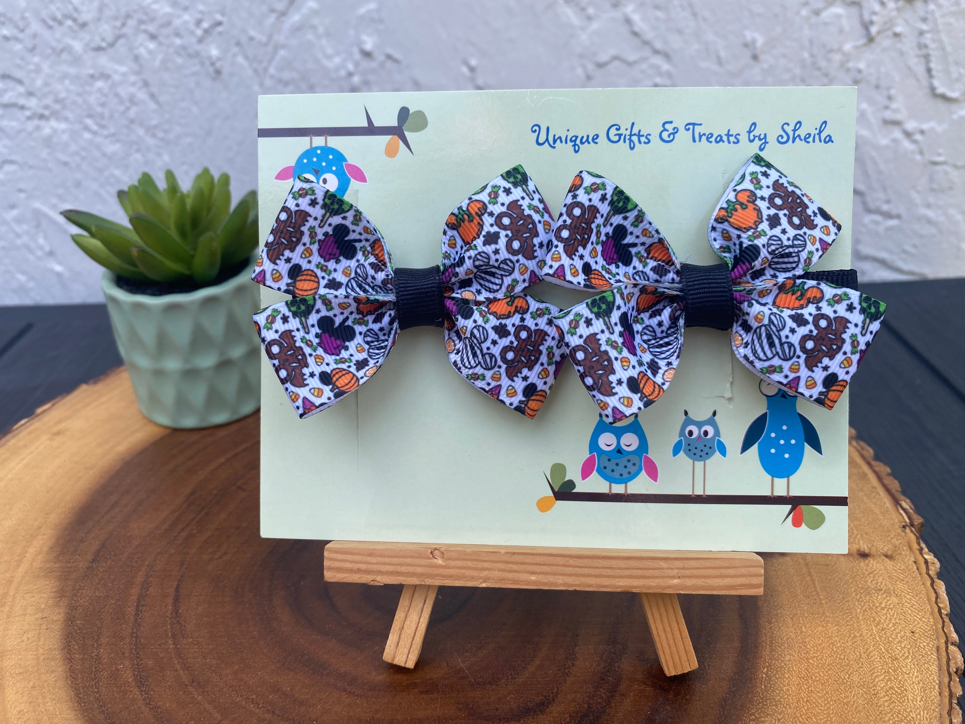 Disney Halloween Snacks Hairbows