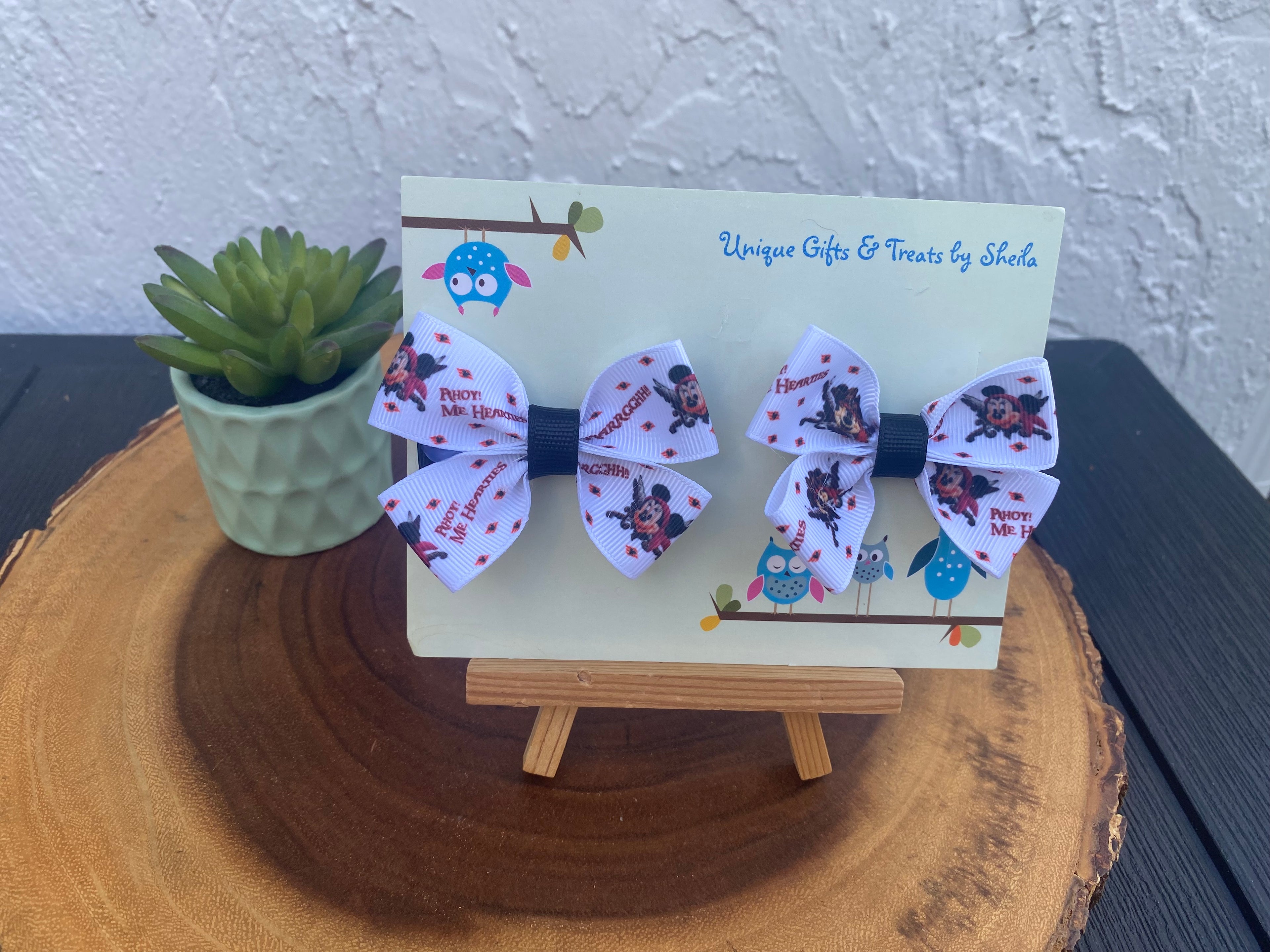 Disney Pirate Mickey Hairbows