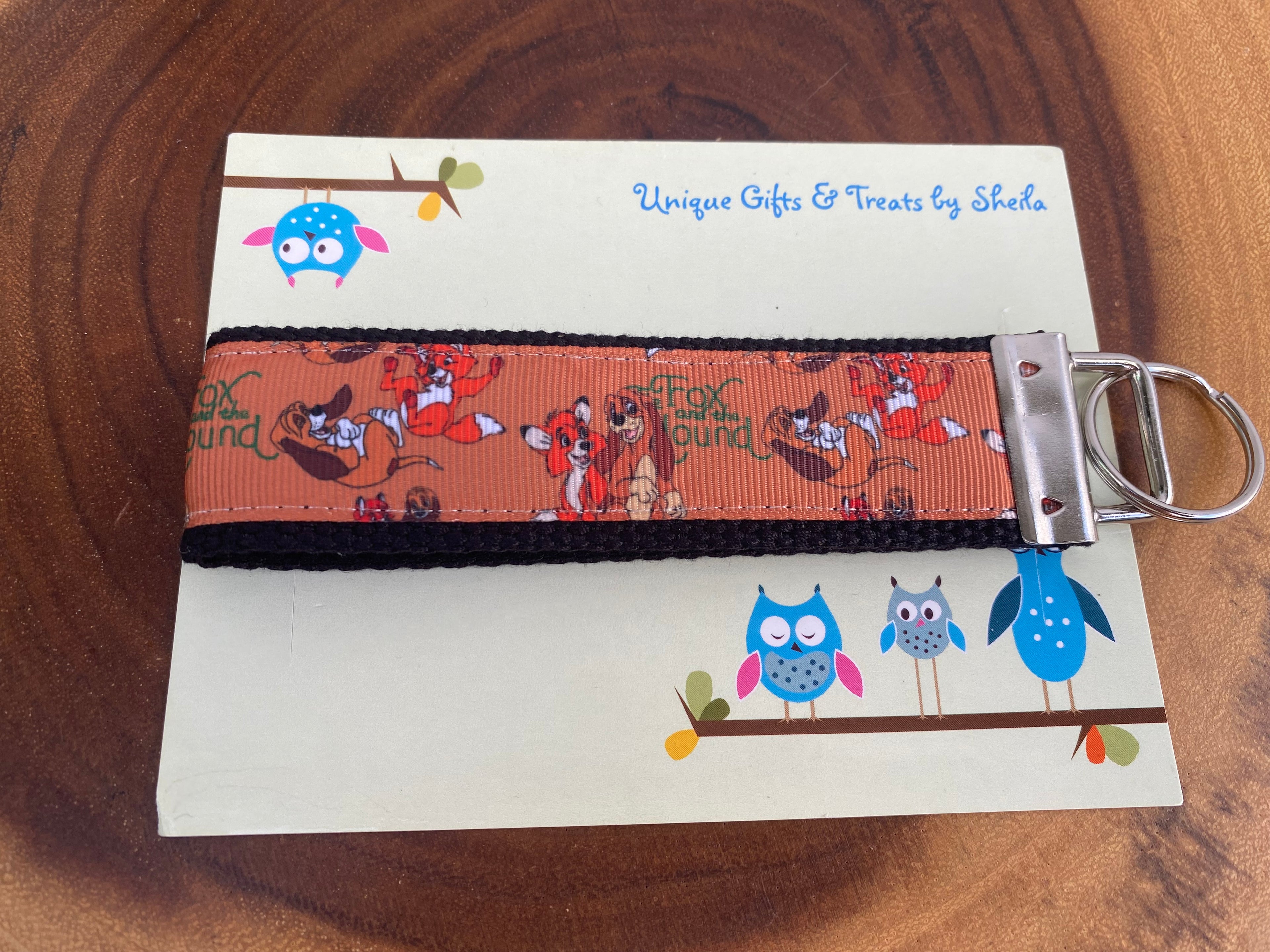 Fox and The Hound Keychain; Keyfob