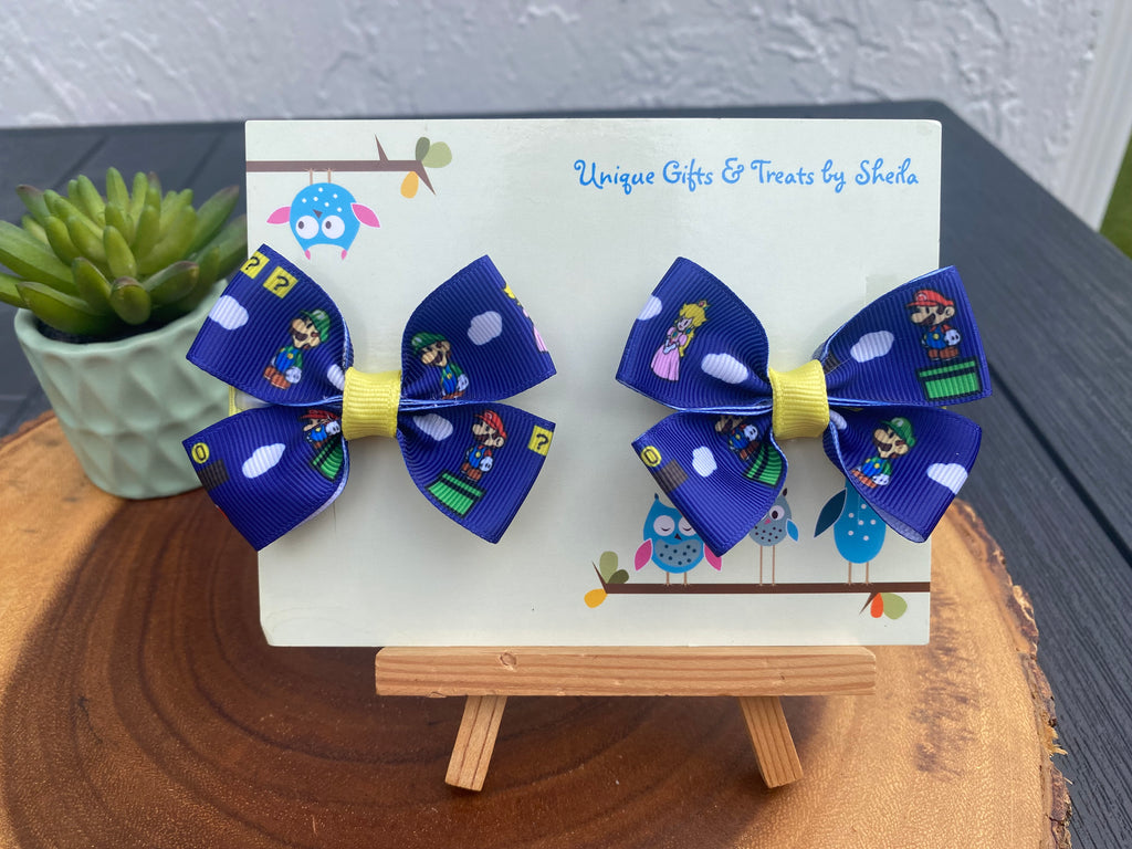 Video Game; Epic; Plumber Brothers Hairbows