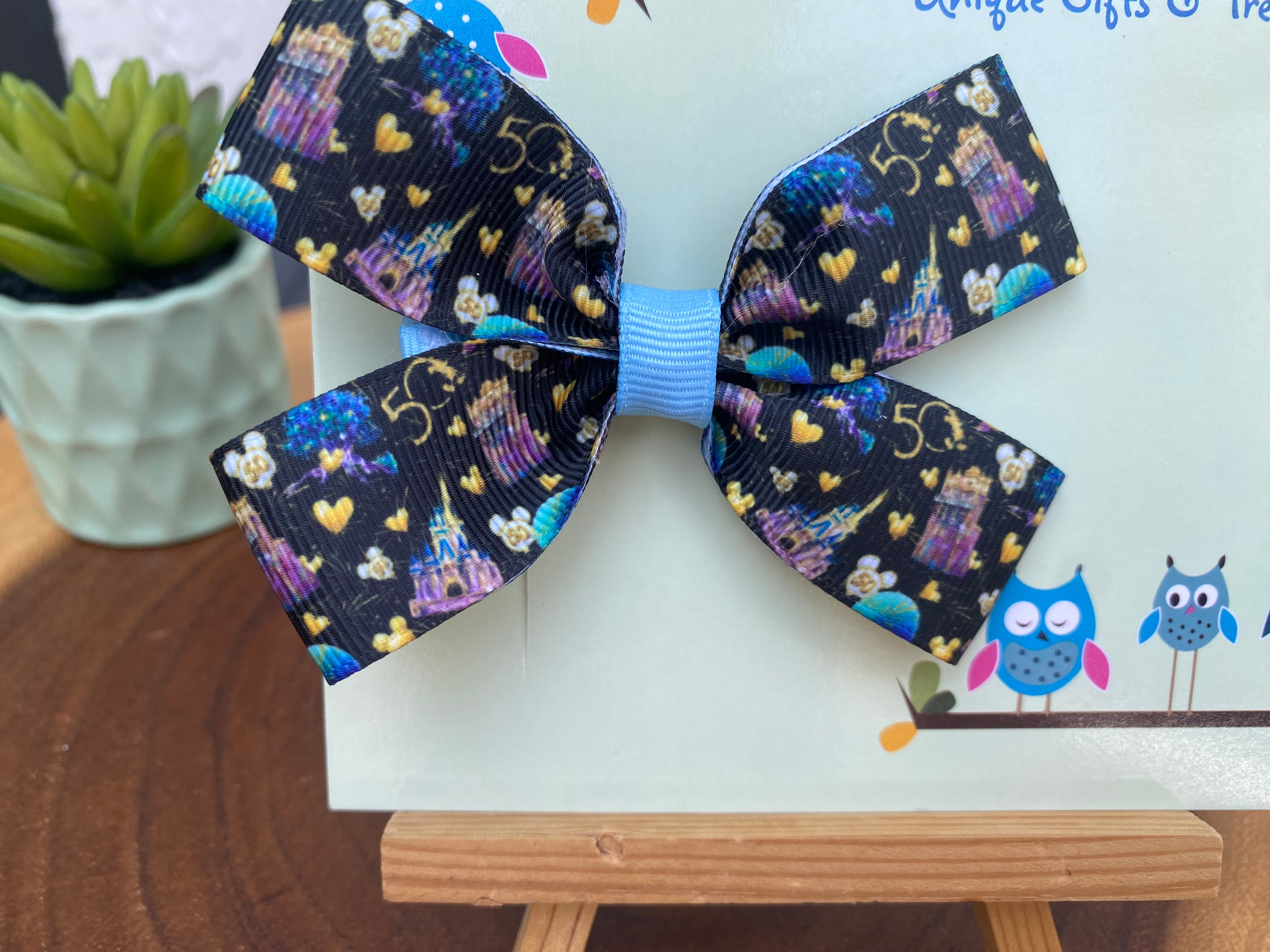 Disney 50th Anniversary Hairbow