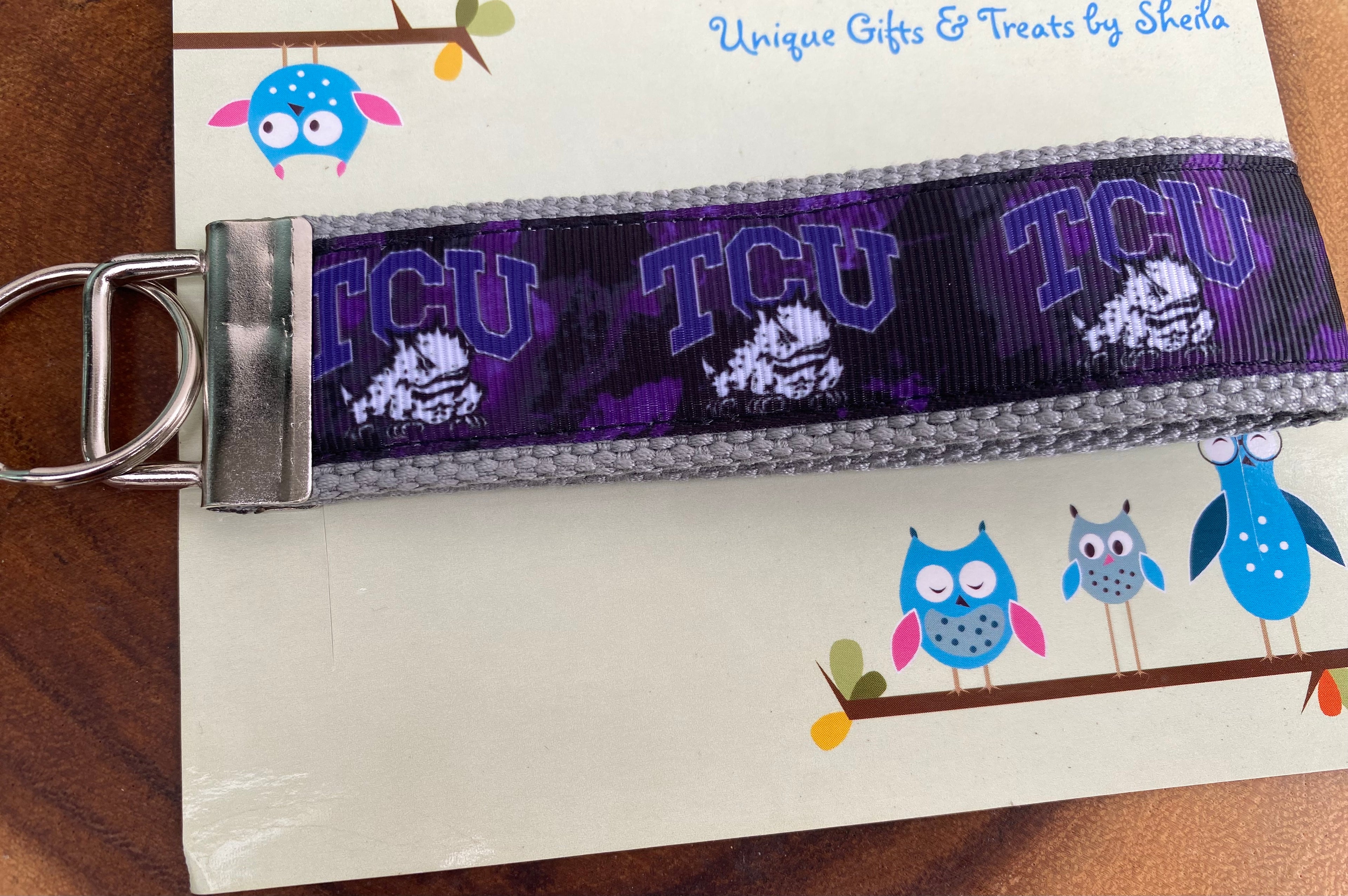 Texas College Keychain; Keyfob