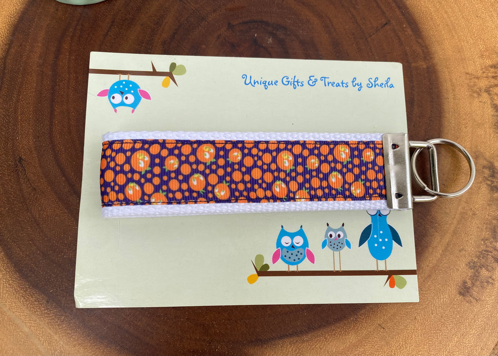 Orange Bird Keychain; Keyfob