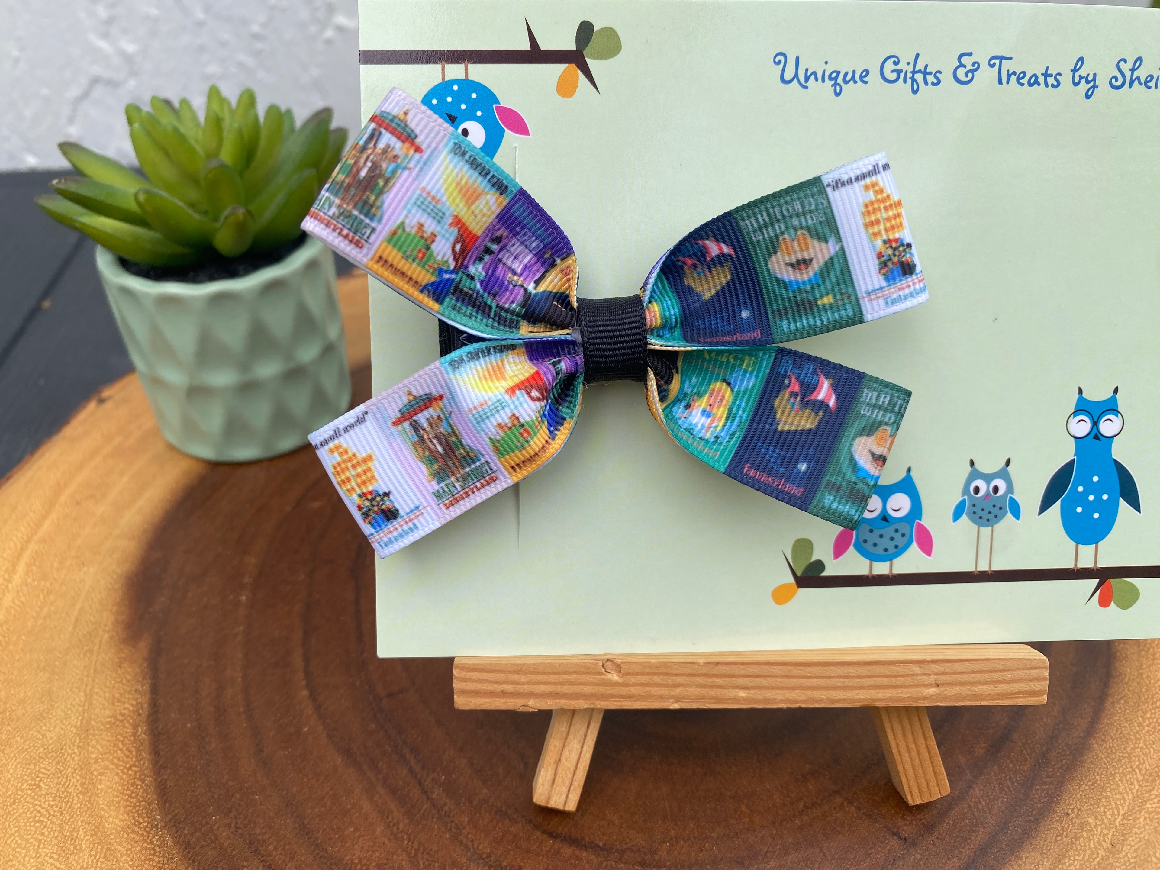 Disney Ride Posters Hairbow