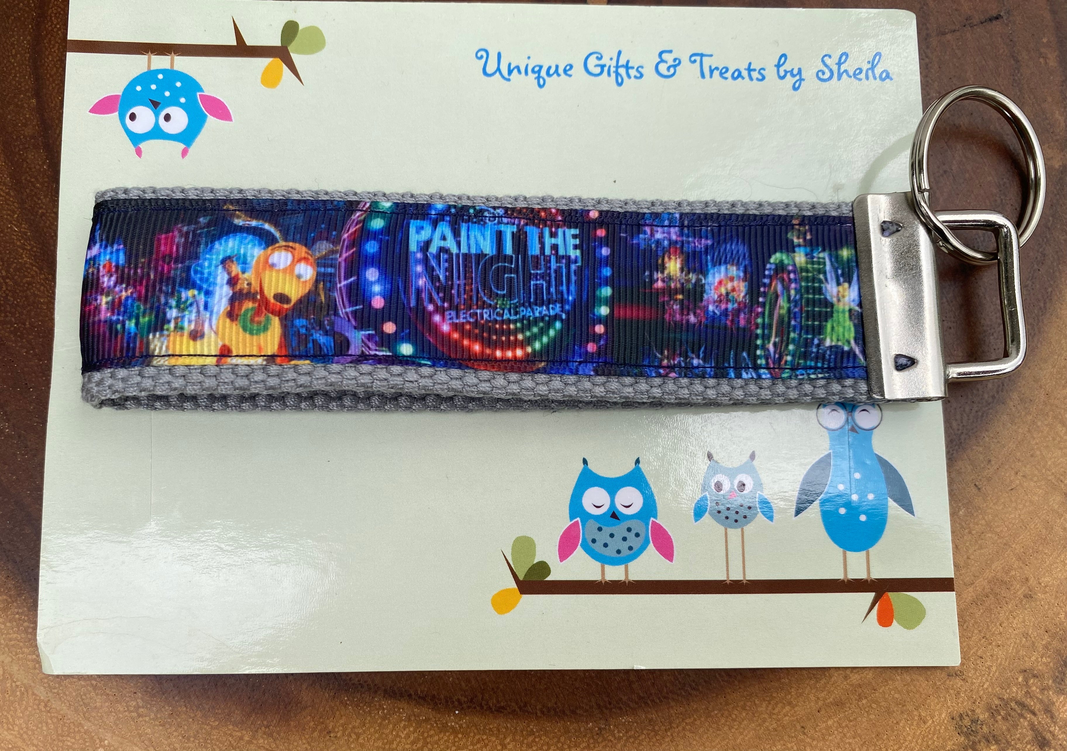 Disney Paint The Night Electrical Parade Keychain; Keyfob