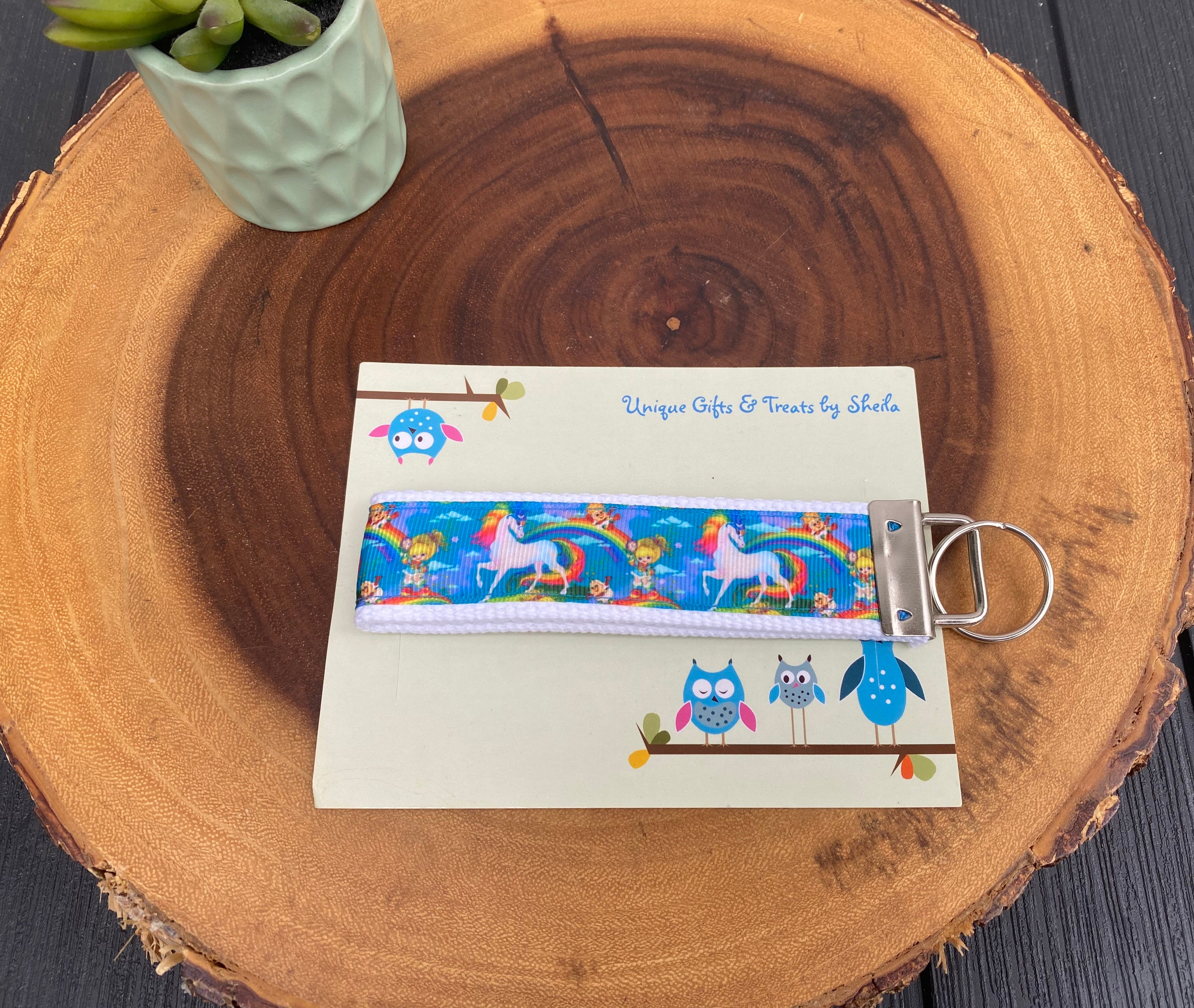 Rainbow Doll Keychain; Keyfob