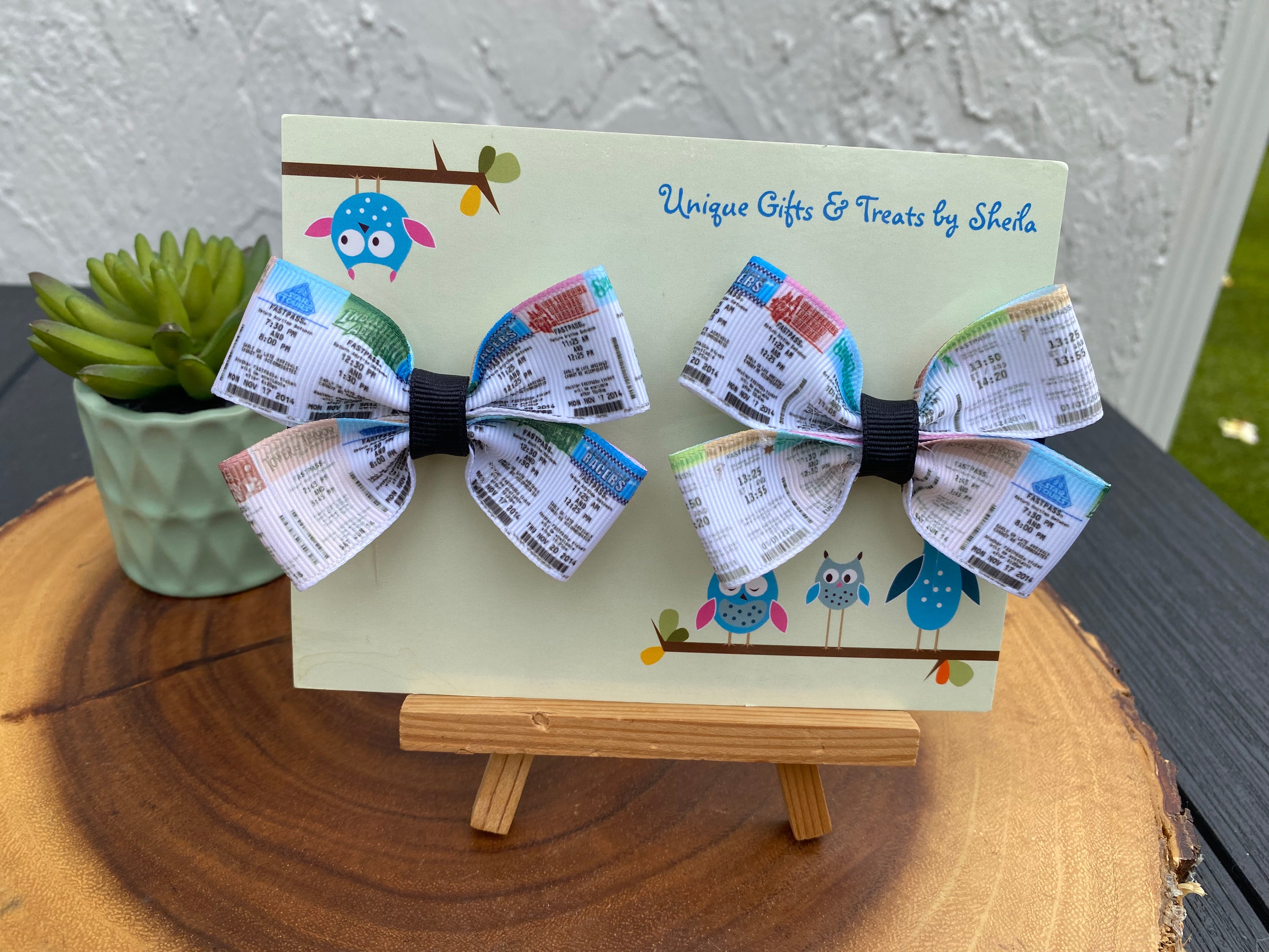 Disney Paper Fastpasses Hairbows