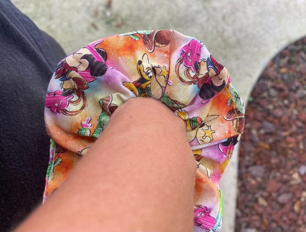 Western Mickey Mouse and Friends Scrunchie