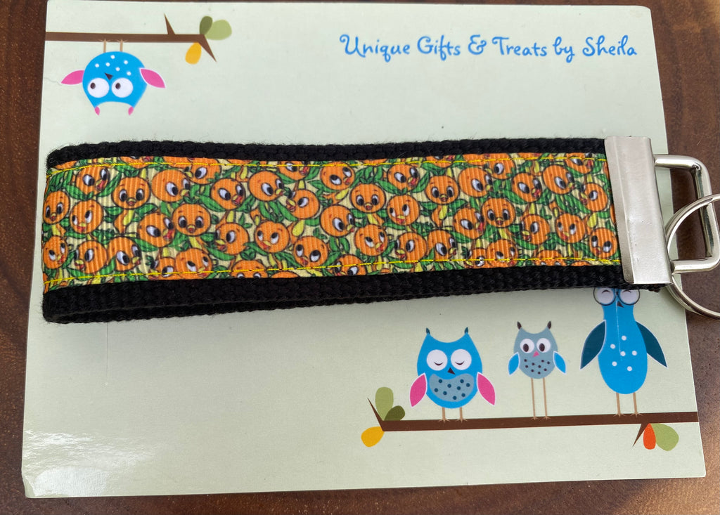 Orange Bird Keychain; Keyfob
