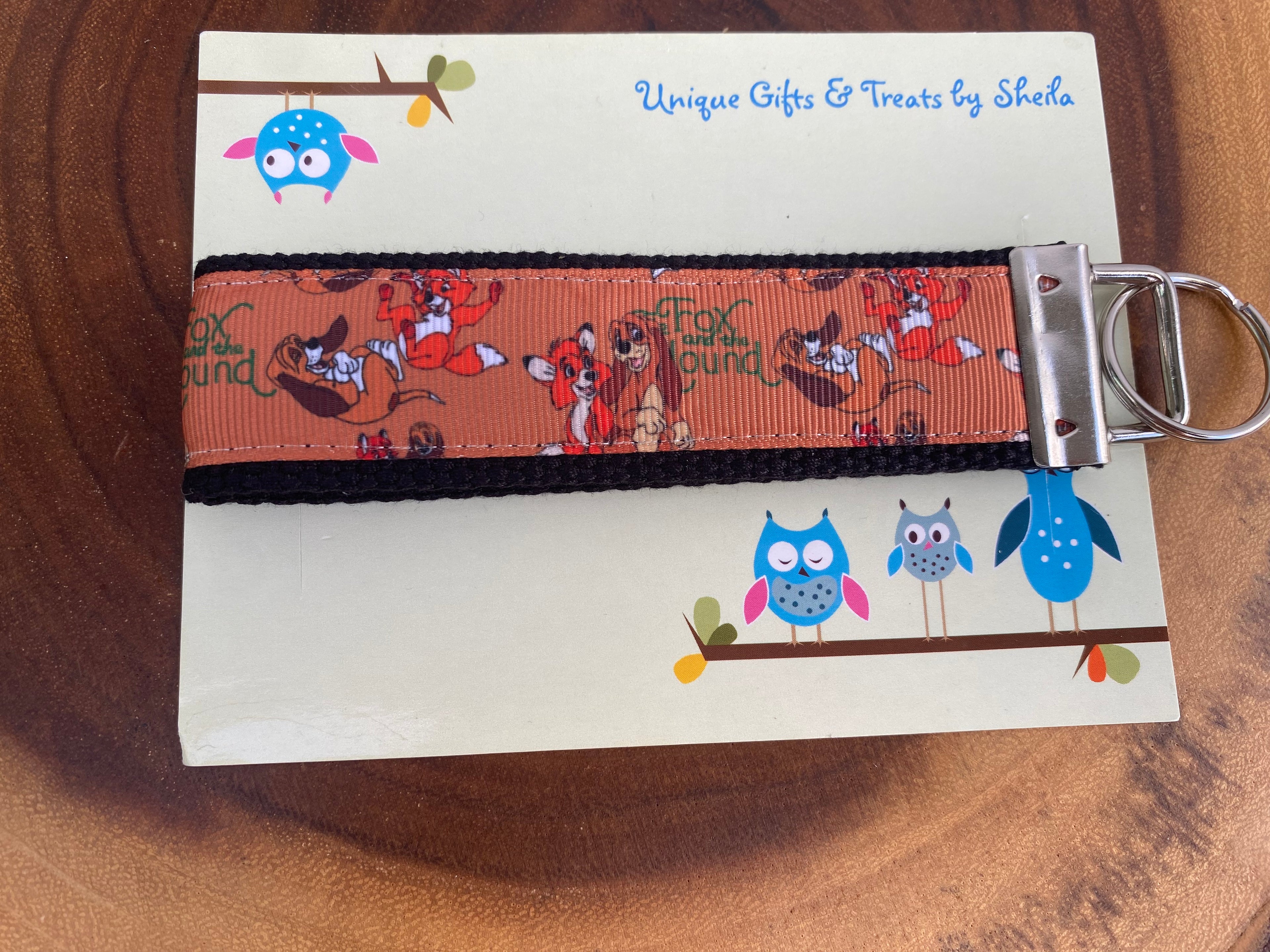 Fox and The Hound Keychain; Keyfob