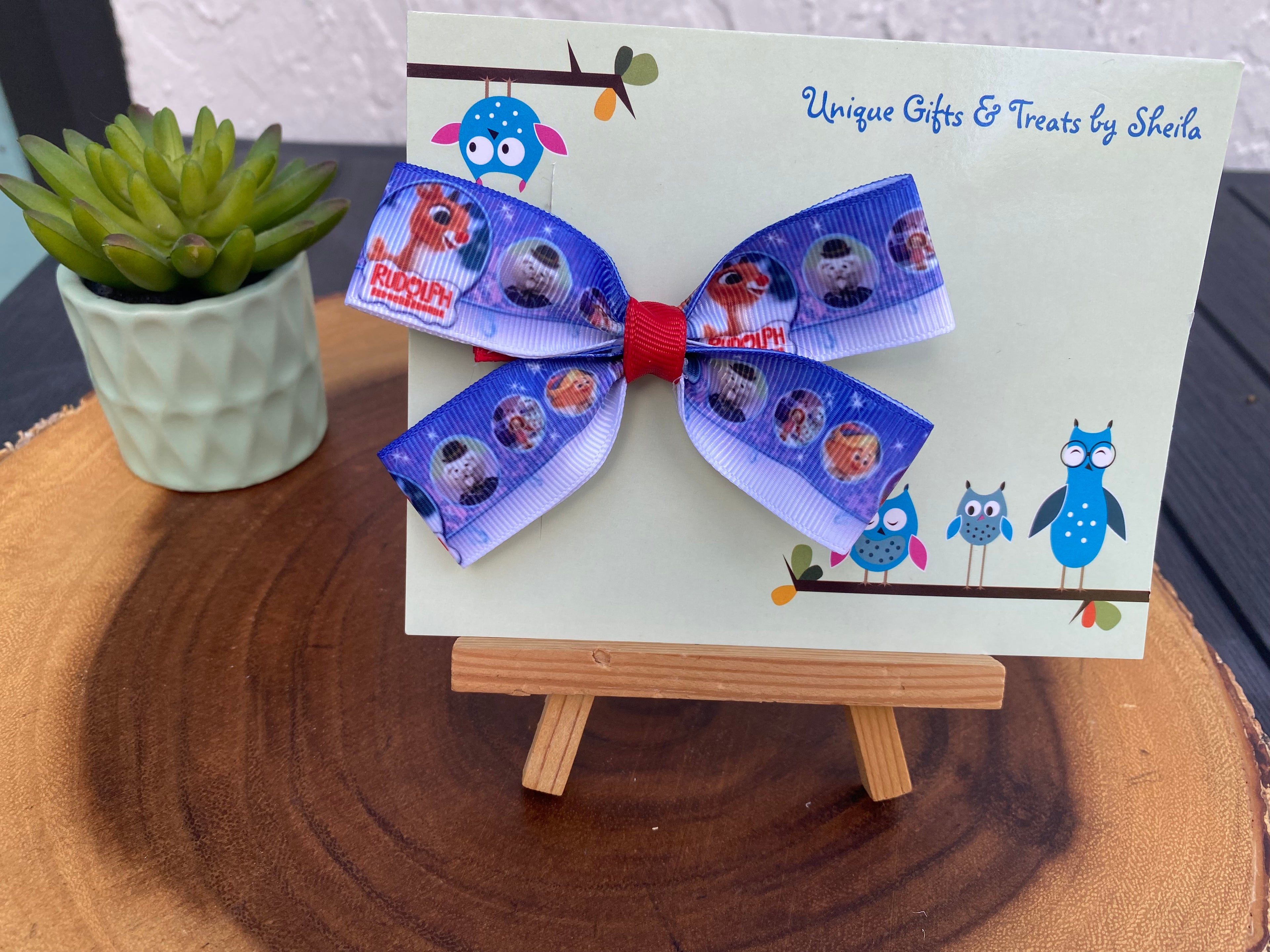 Rudolph Christmas Hairbow