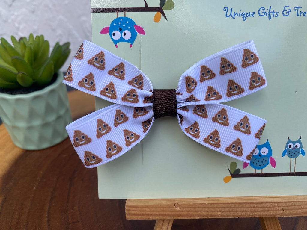 Poop Emoji Hairbow