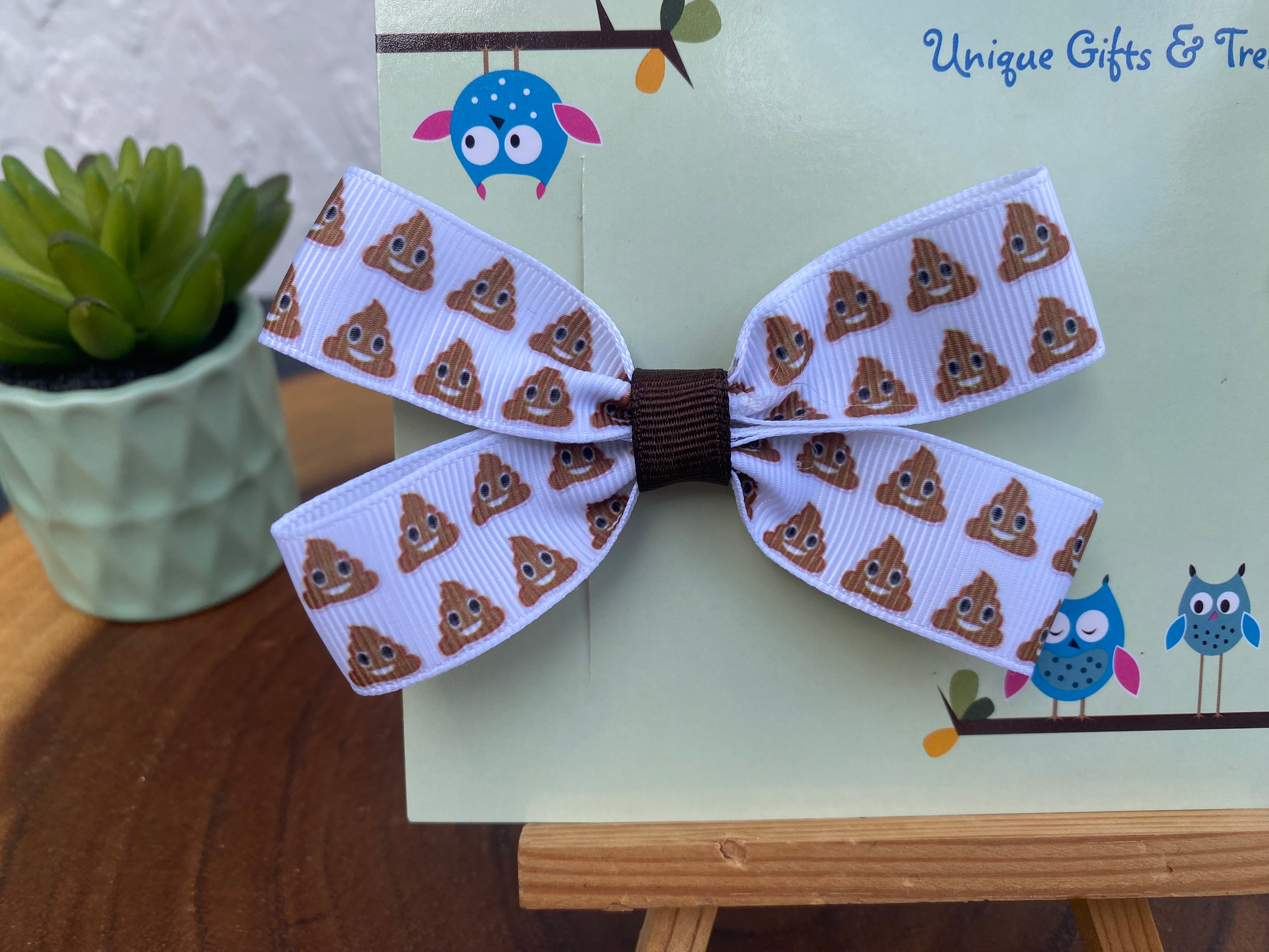 Poop Emoji Hairbow