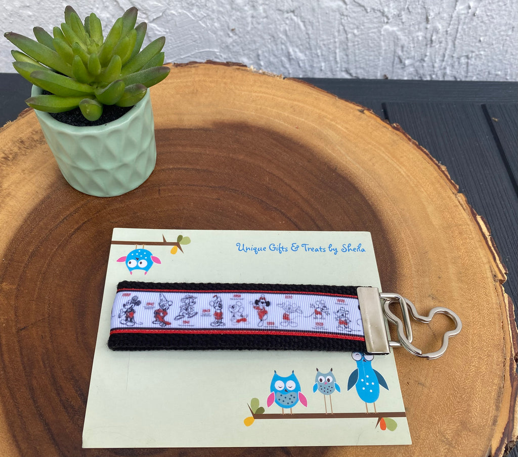 Mickey Mouse Through the Years Keychain; Keyfob