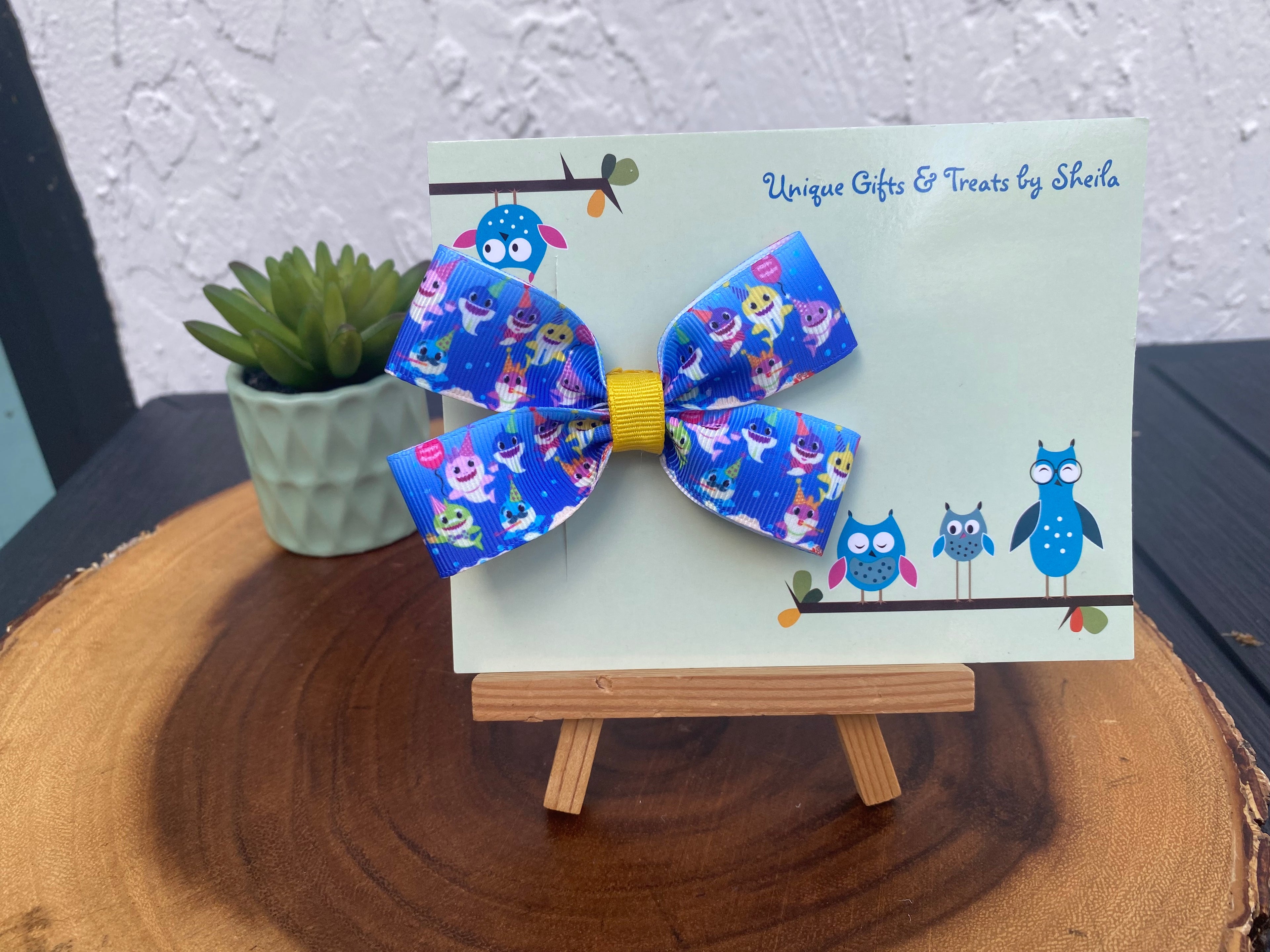 Party Sharks Hairbow