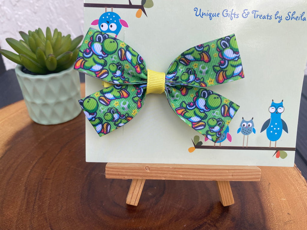 Video Game Dinosaur Hairbow