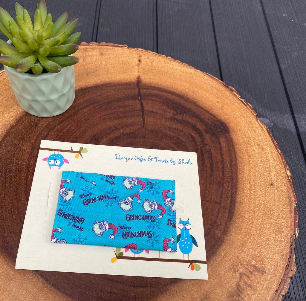 Green Christmas Monster Gift Card Holder