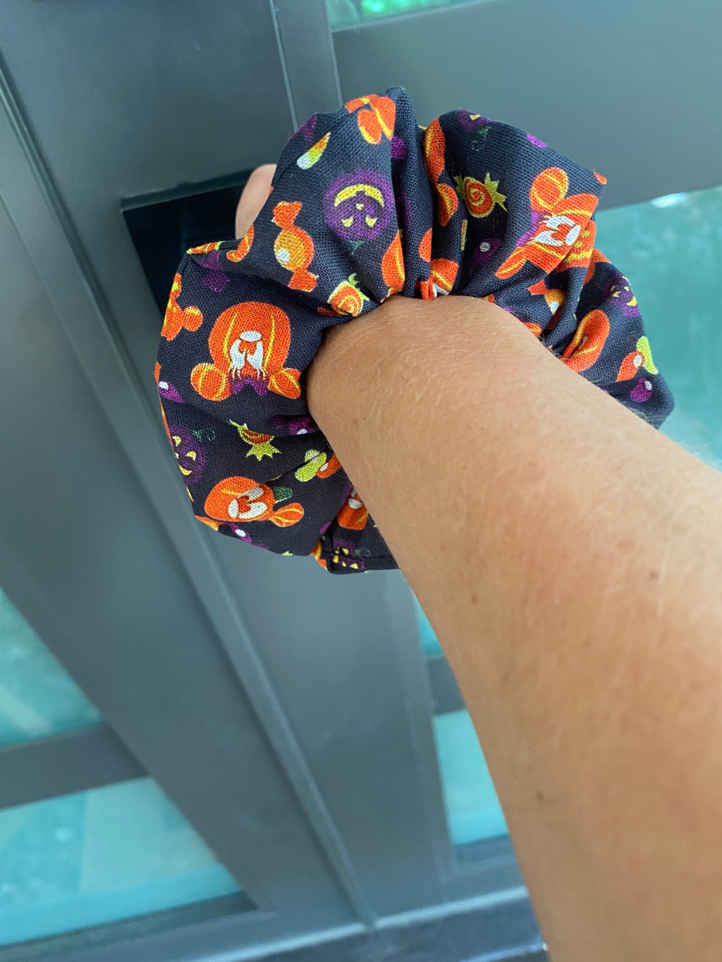 Mickey Pumpkins Halloween Scrunchie