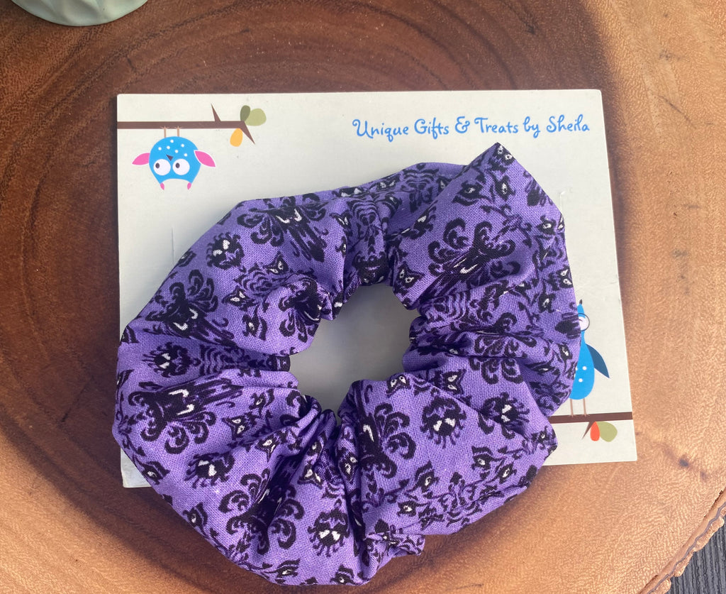 Haunted Mansion Wallpaper Scrunchie