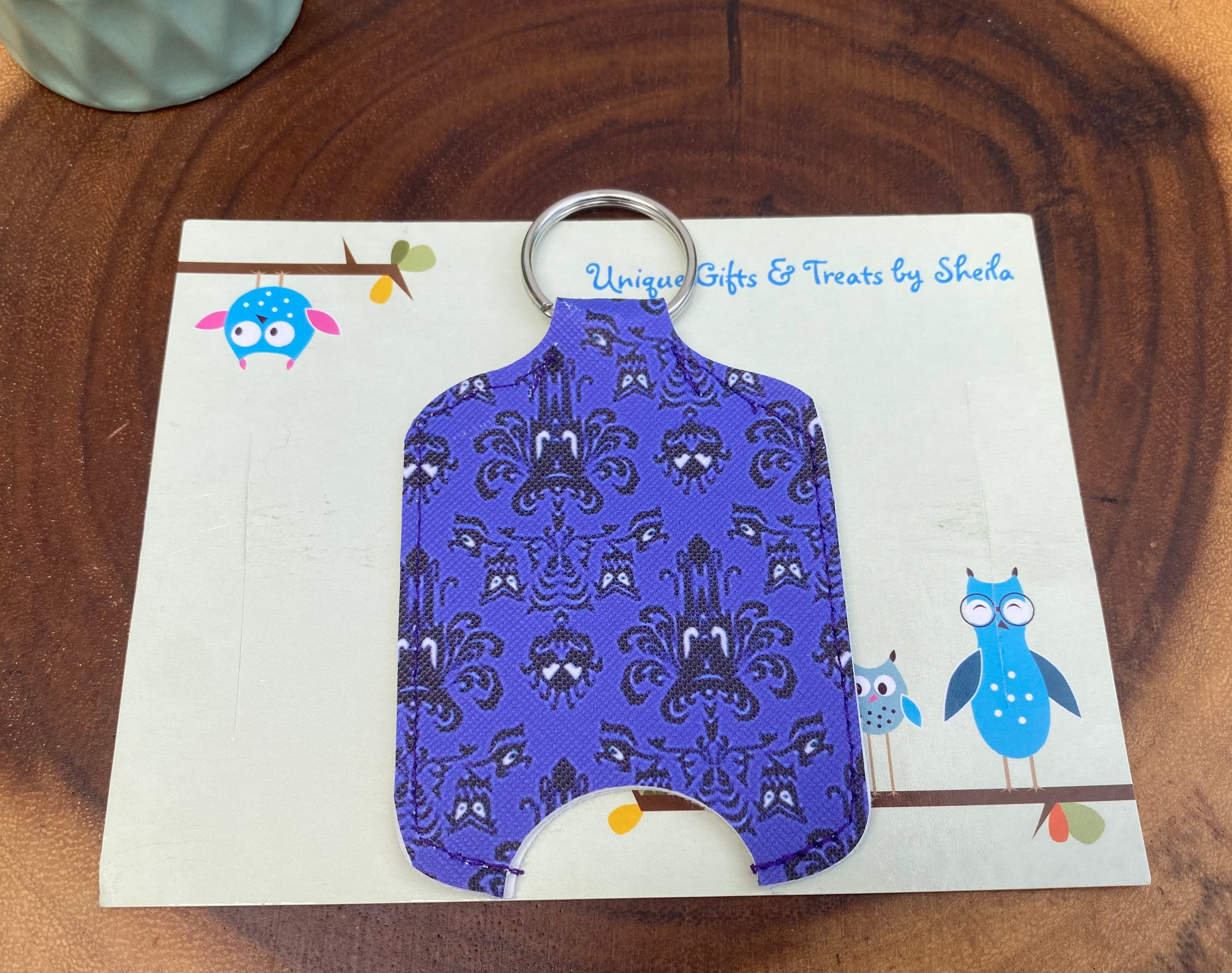 Haunted Mansion Wallpaper Hand Sanitizer Holder