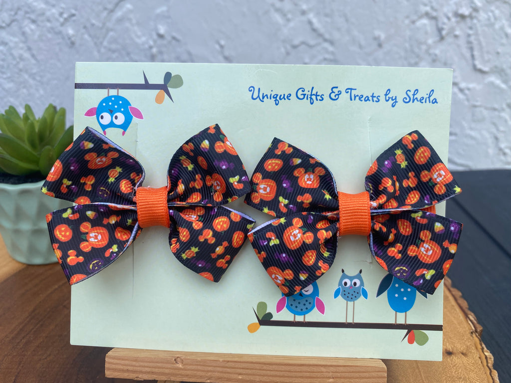 Disney Halloween Pumpkins Hairbows