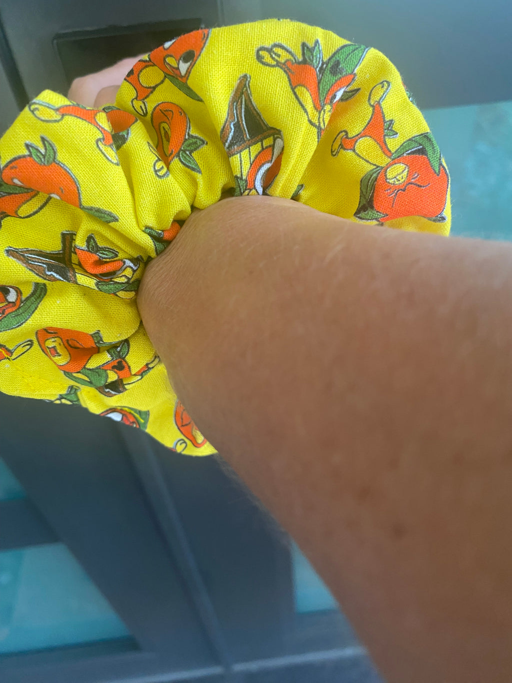 Orange Bird Scrunchie