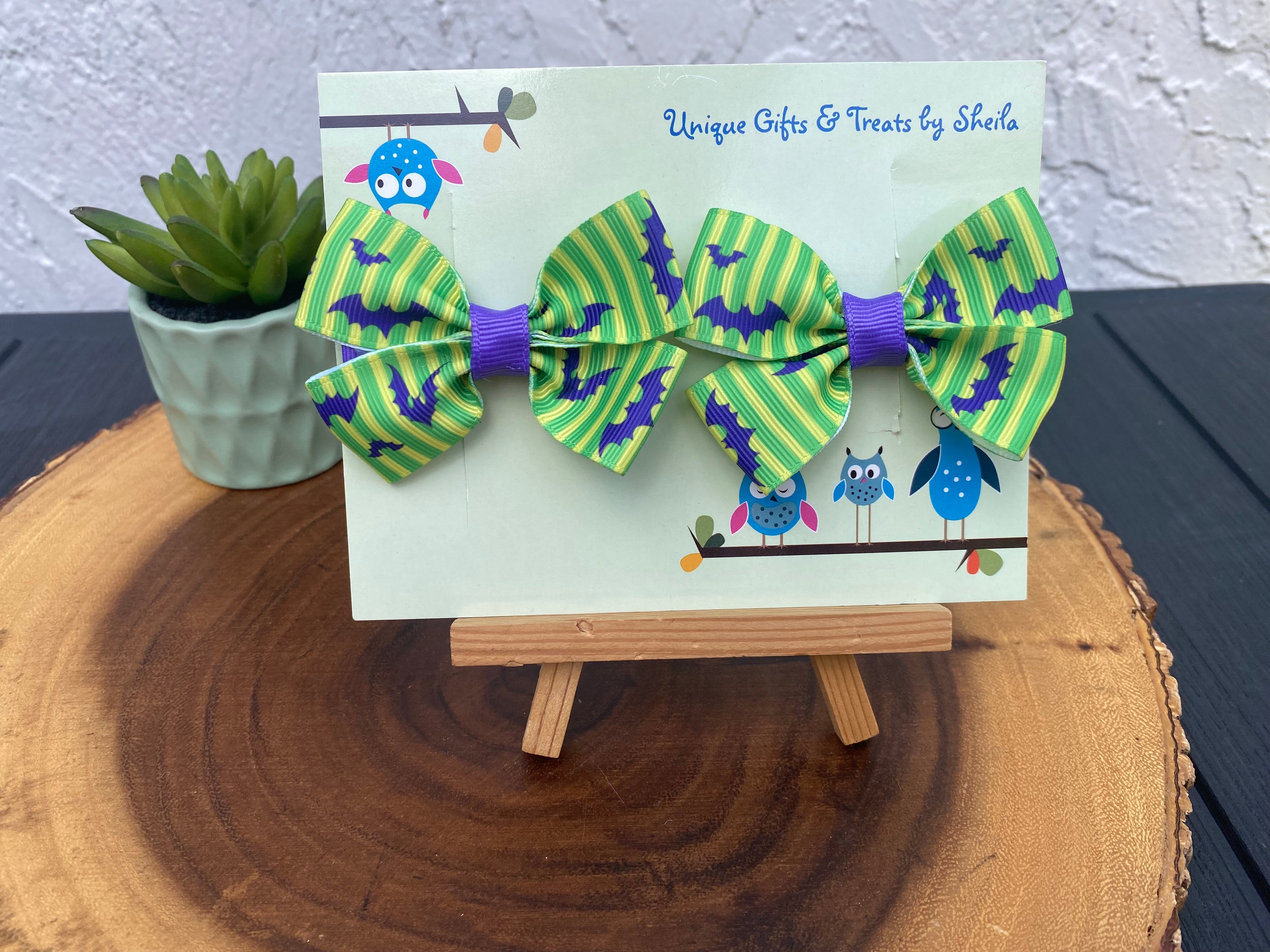 Halloween Hairbows; Disney Bats Hairbows; Not So Scary Uniform Hairbows