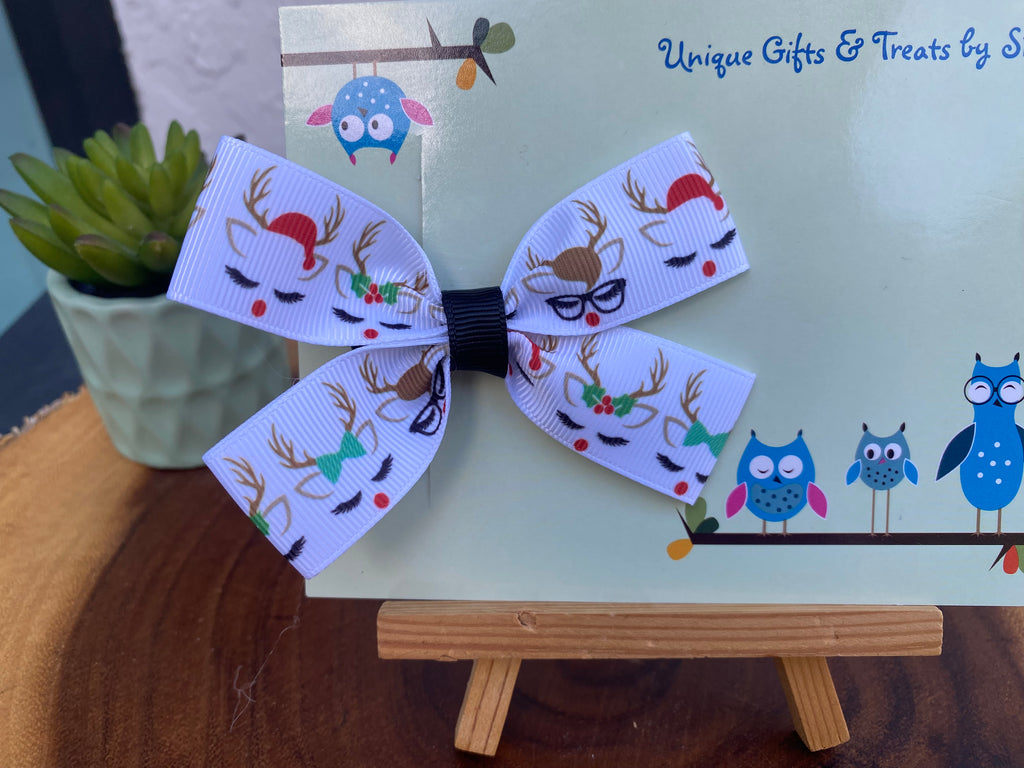 Reindeer; Christmas Hairbow