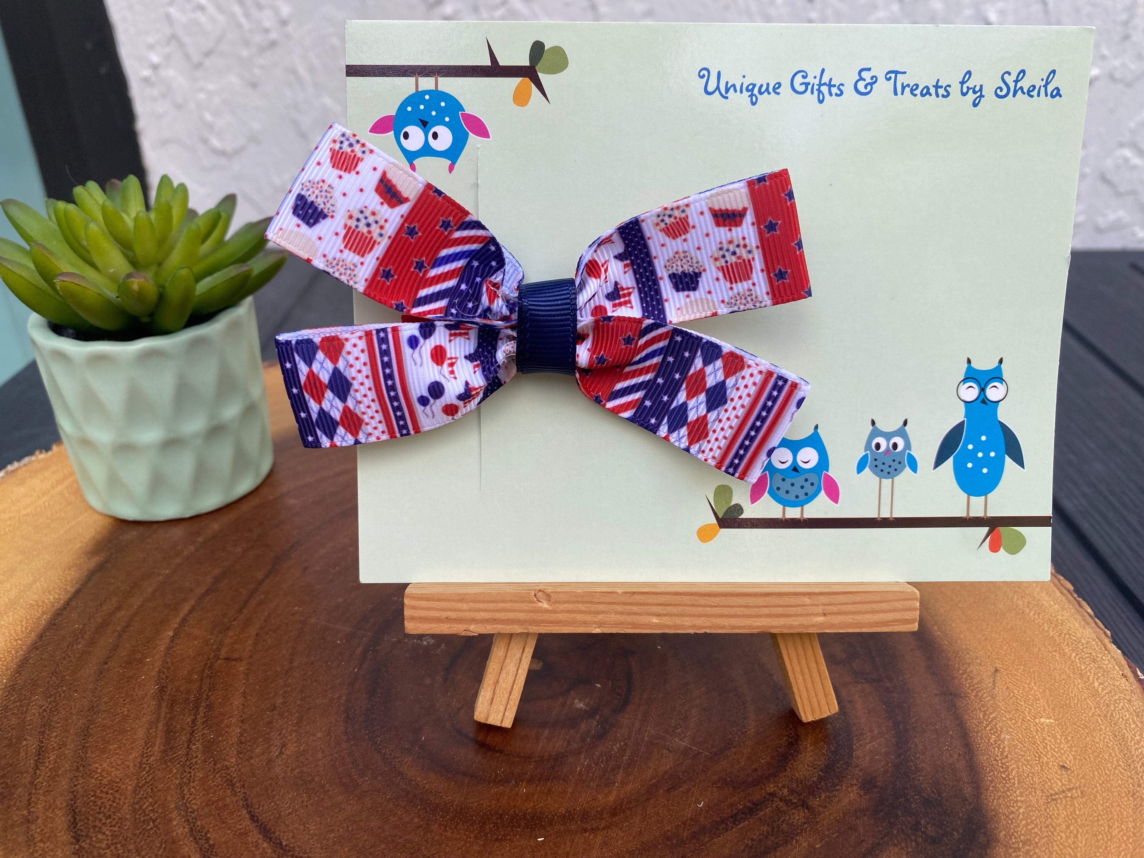 Patriotic; 4th of July Hairbow