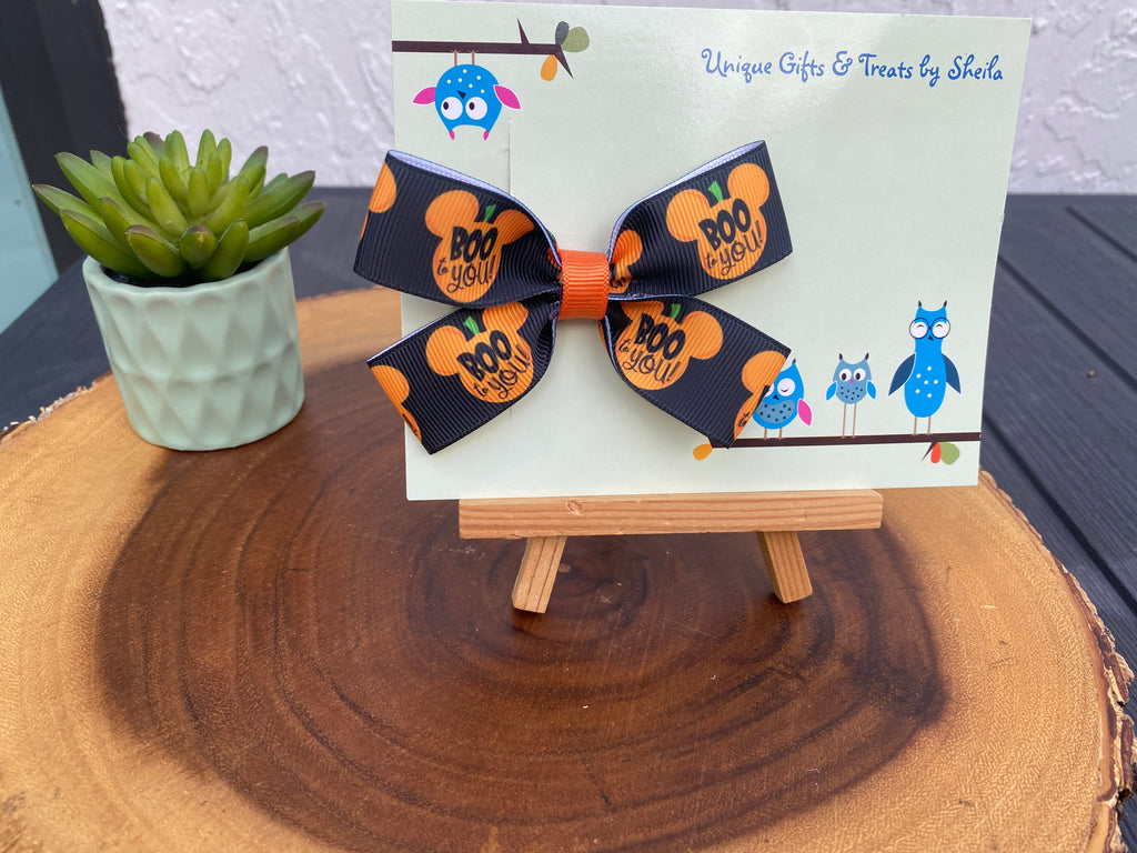 Disney Halloween; Boo To You Hairbow