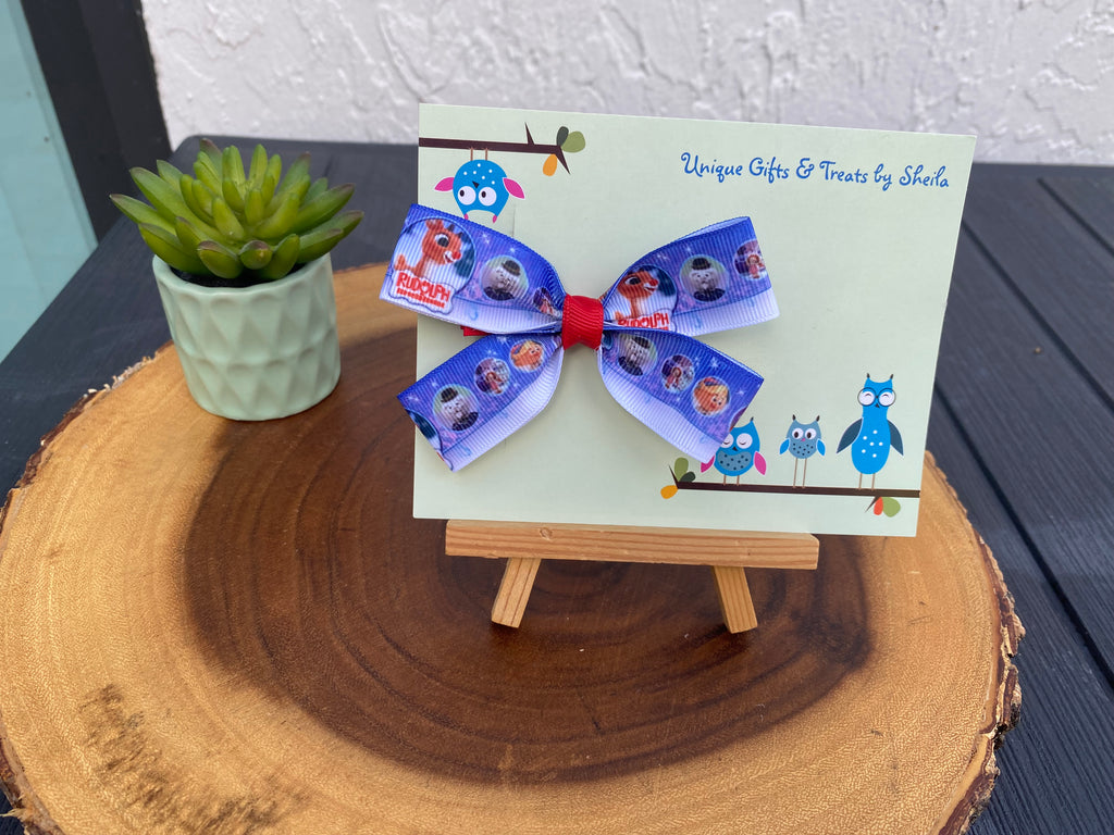 Rudolph Christmas Hairbow