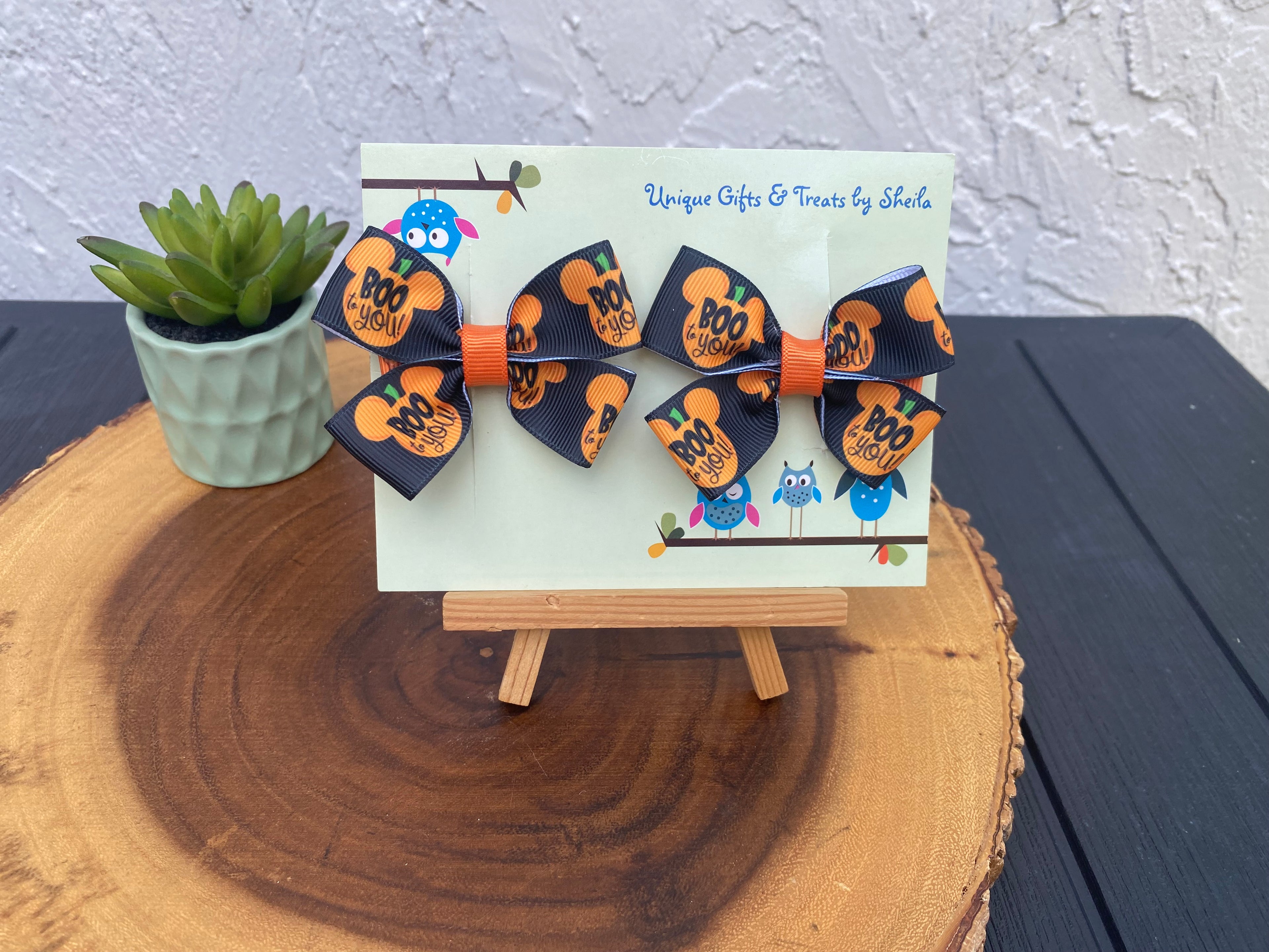 Boo To You Halloween Hairbows